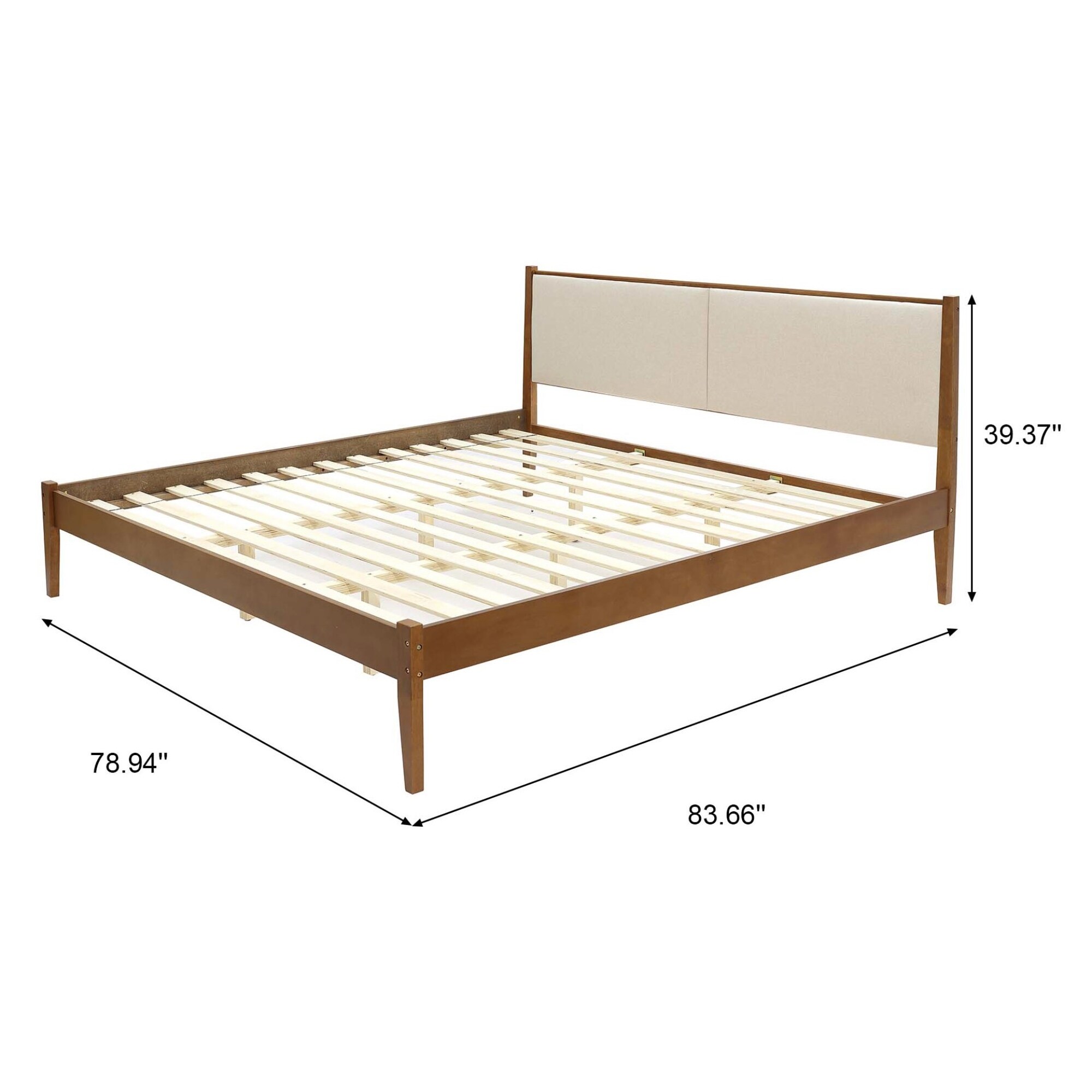 LuxenHome WHIF1887 Upholstered-Headboards - View #2