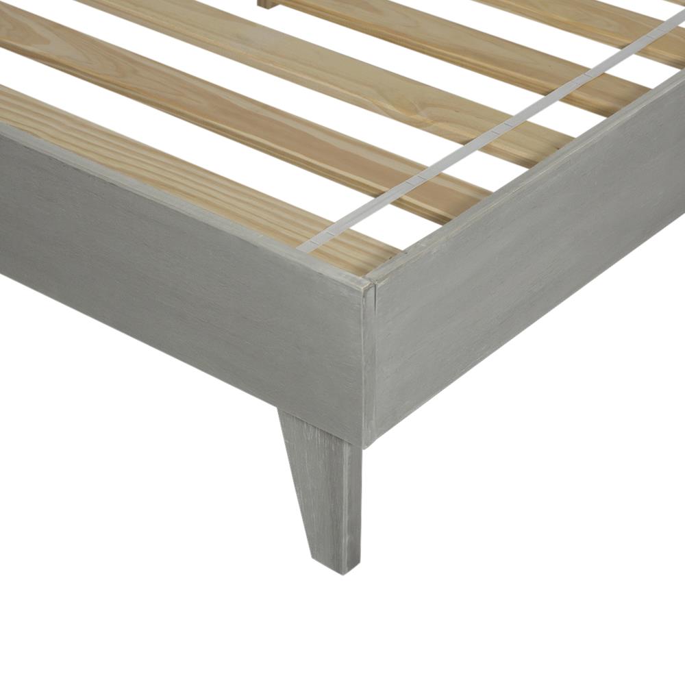 Gray Brush King Platform Bed at Lowes.com