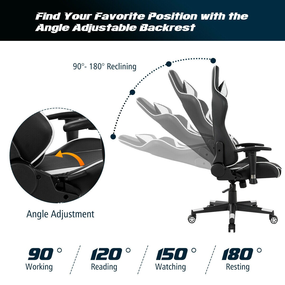 LIVIZA DCG10120BK Office-Chairs - View #4