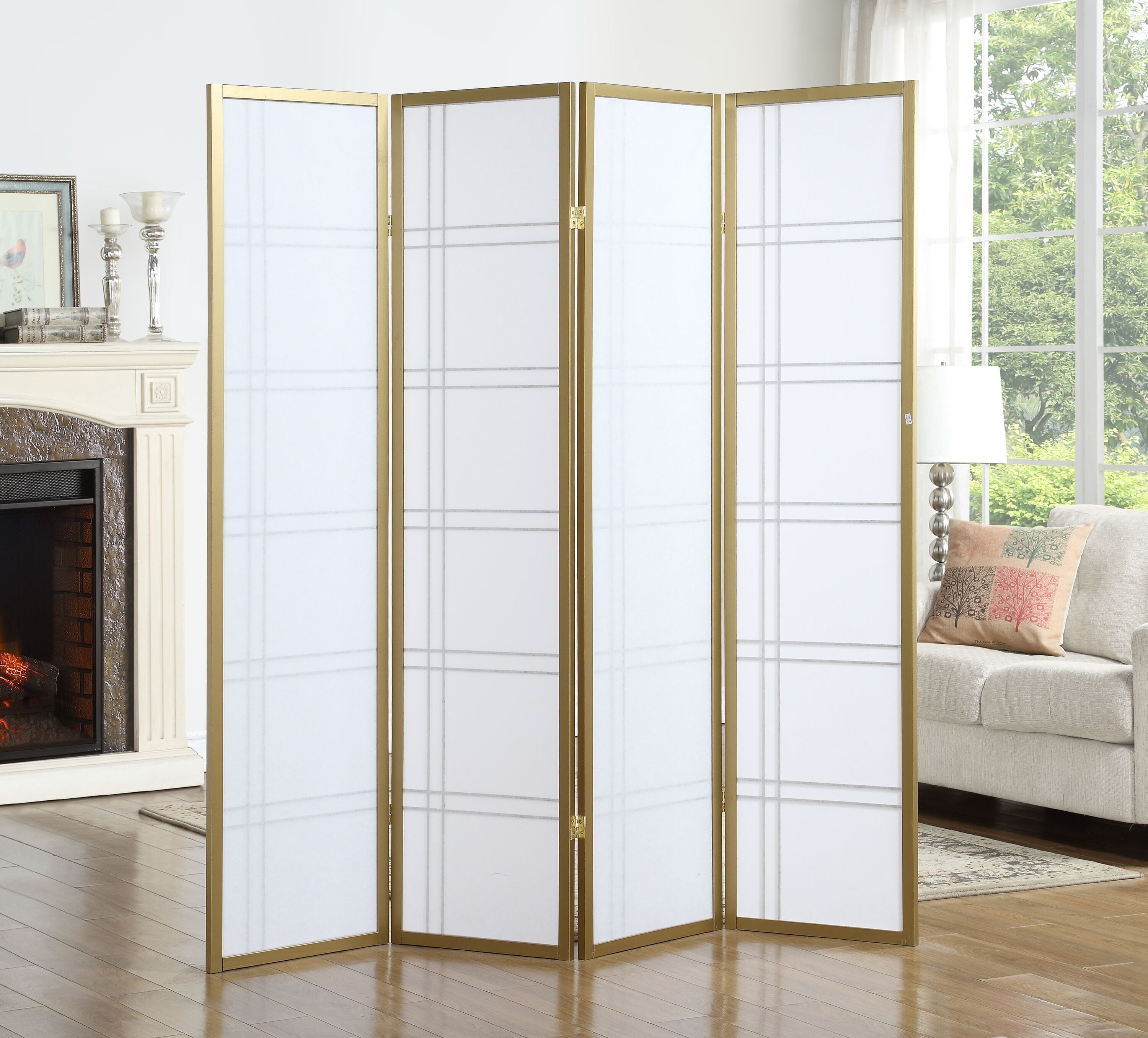 Roundhill Furniture RD042GL Indoor-Privacy-Screens - View #3