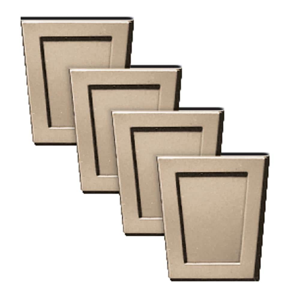 Builders Edge 180020001069 4 -Pack 4-in x 4.5-in Tan Polypropylene Gable Vent Keystones