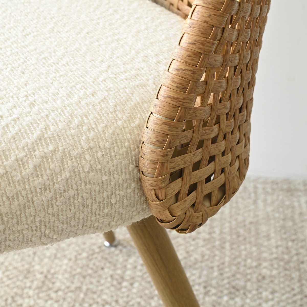 Maison Boucle MILAN-CHAIR-OAK-WH-6 Dining-Chairs - View #7