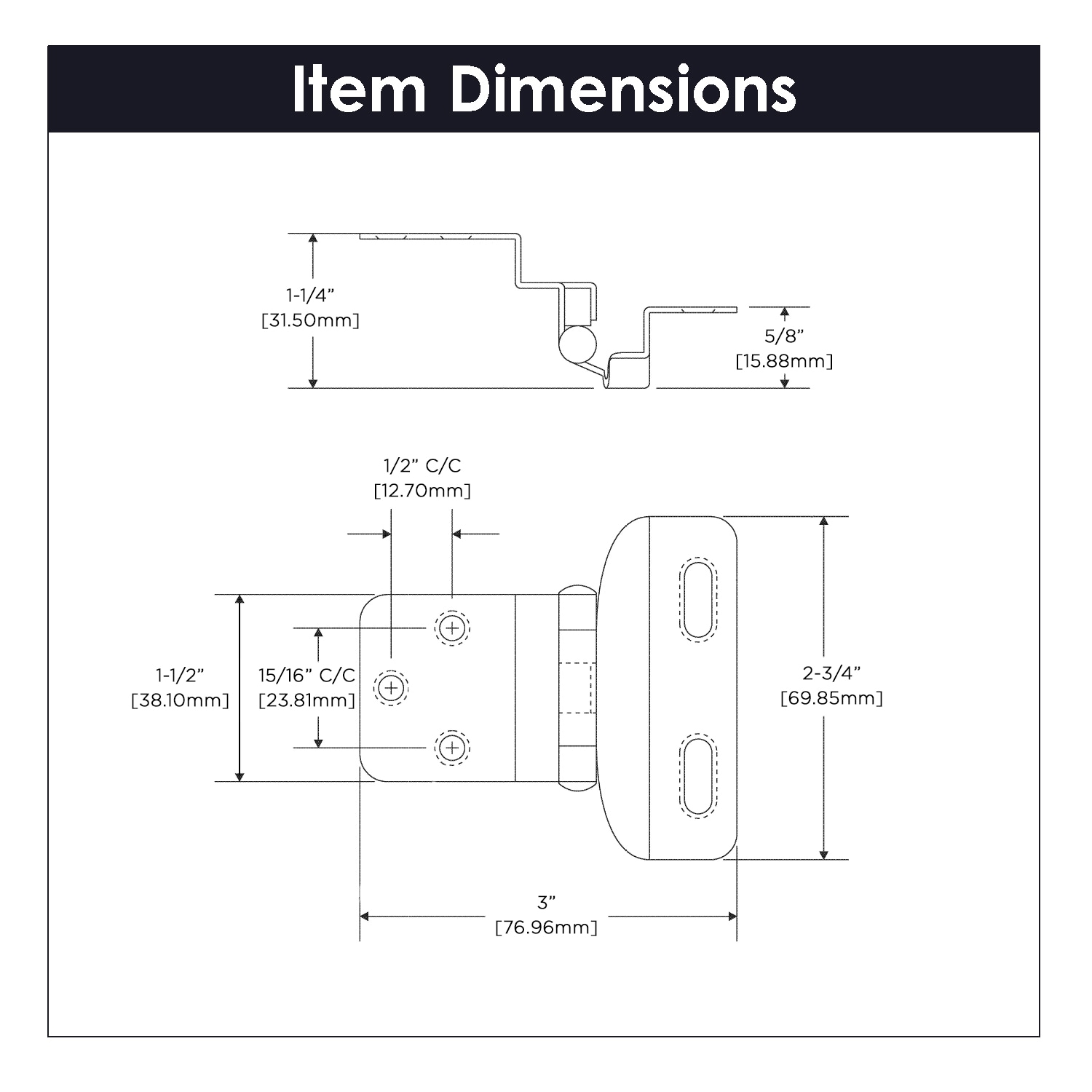 Hickory Hardware P61030F-VB-10B Cabinet-Hinges - View #5