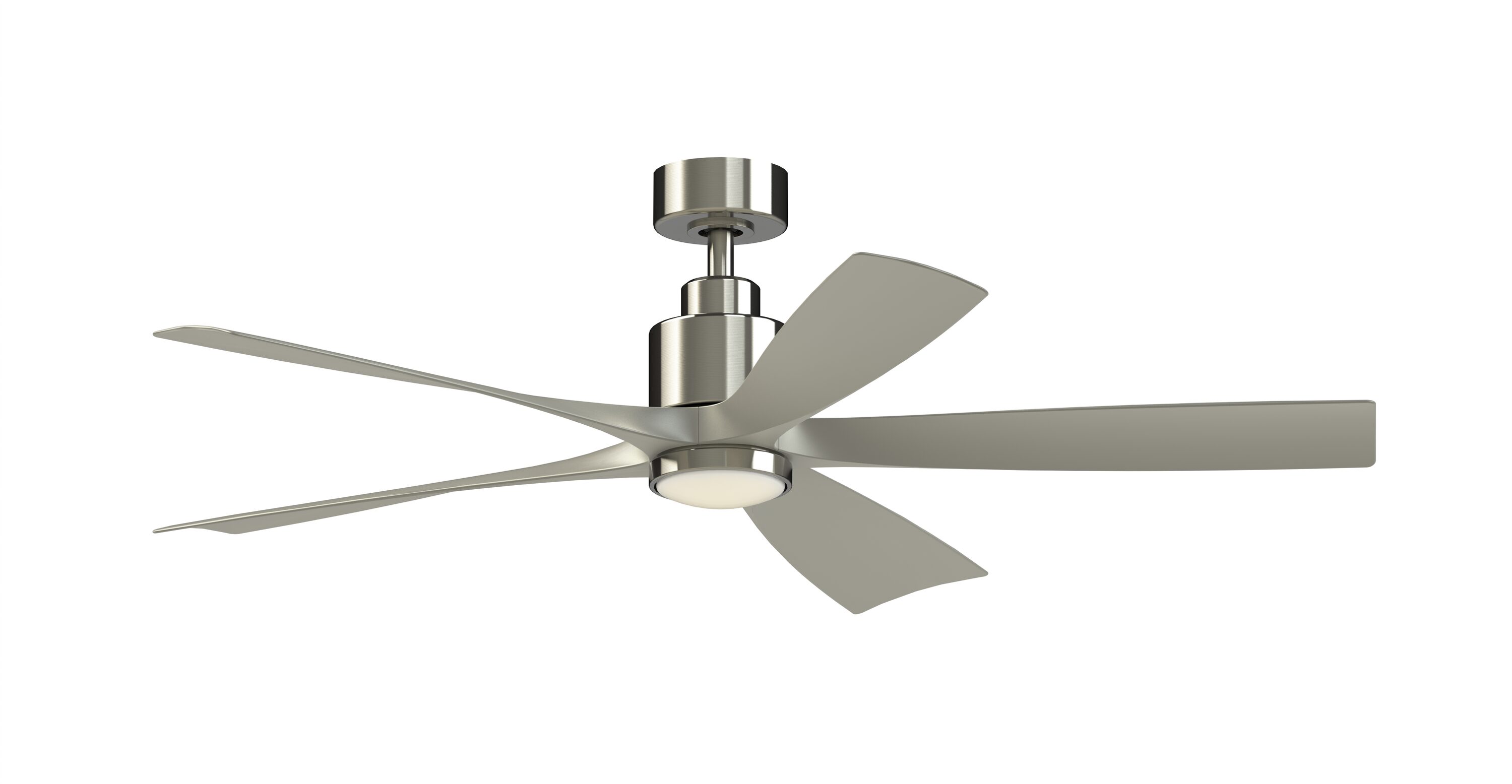 Fanimation Studio Collection Kwint 52-in Brushed Nickel Color-changing ...