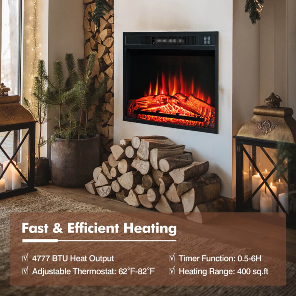 Clihome CL-BKUS-10194 Electric-Fireplaces - View #7