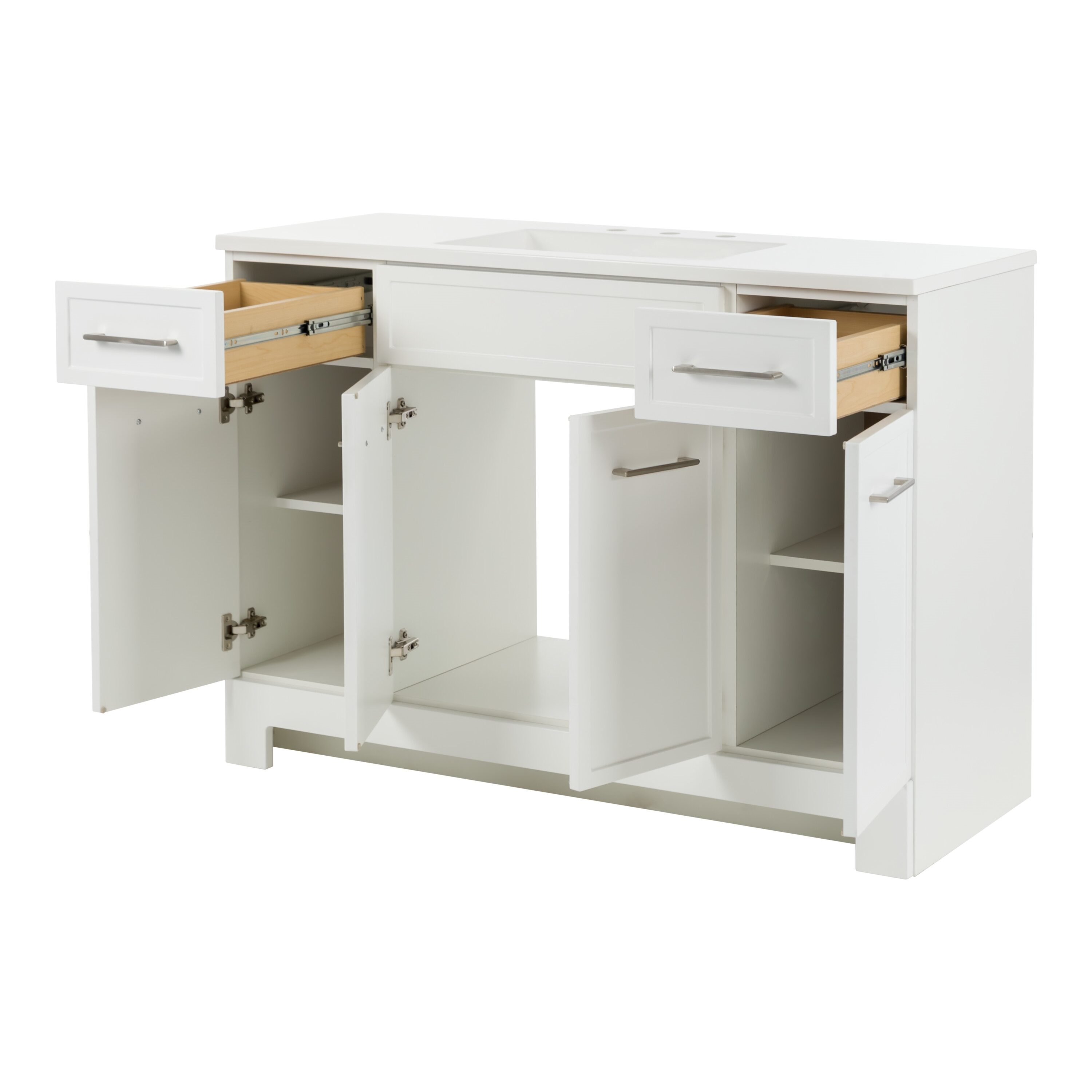Diamond NOW PU48P2-WH Bath-Vanity-Combo - View #2
