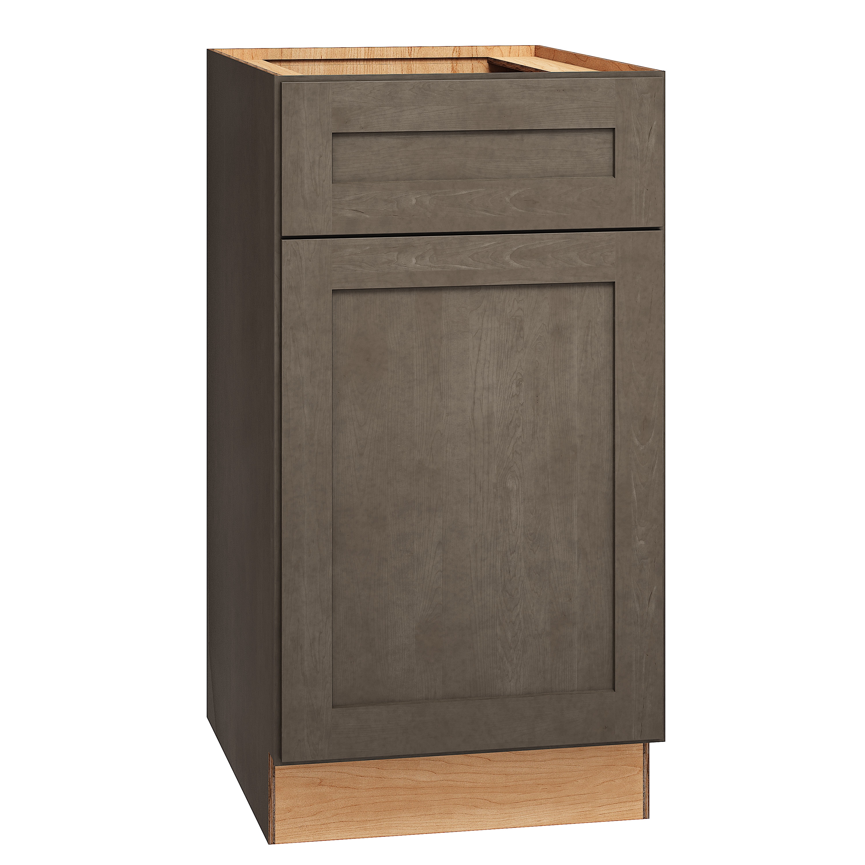 RELIABILT 334 B18R Pinnacle 18-in W x 34.5-in H x 24-in D Stain Base Fully assembled Plywood Cabinet (Recessed Panel Slab)
