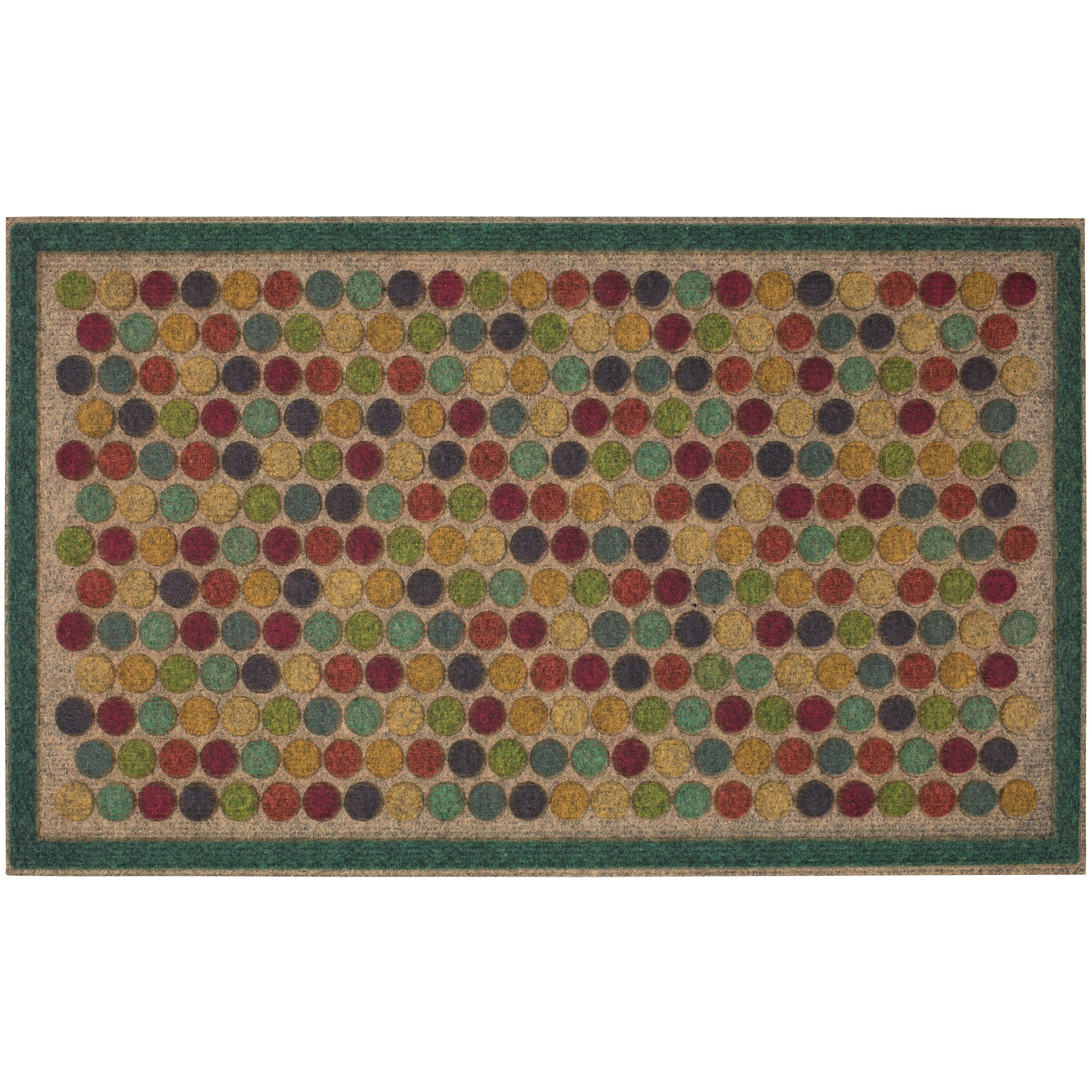 Mohawk Home Colorful Dots Bright 18 in. x 30 in. Ornamental Entry