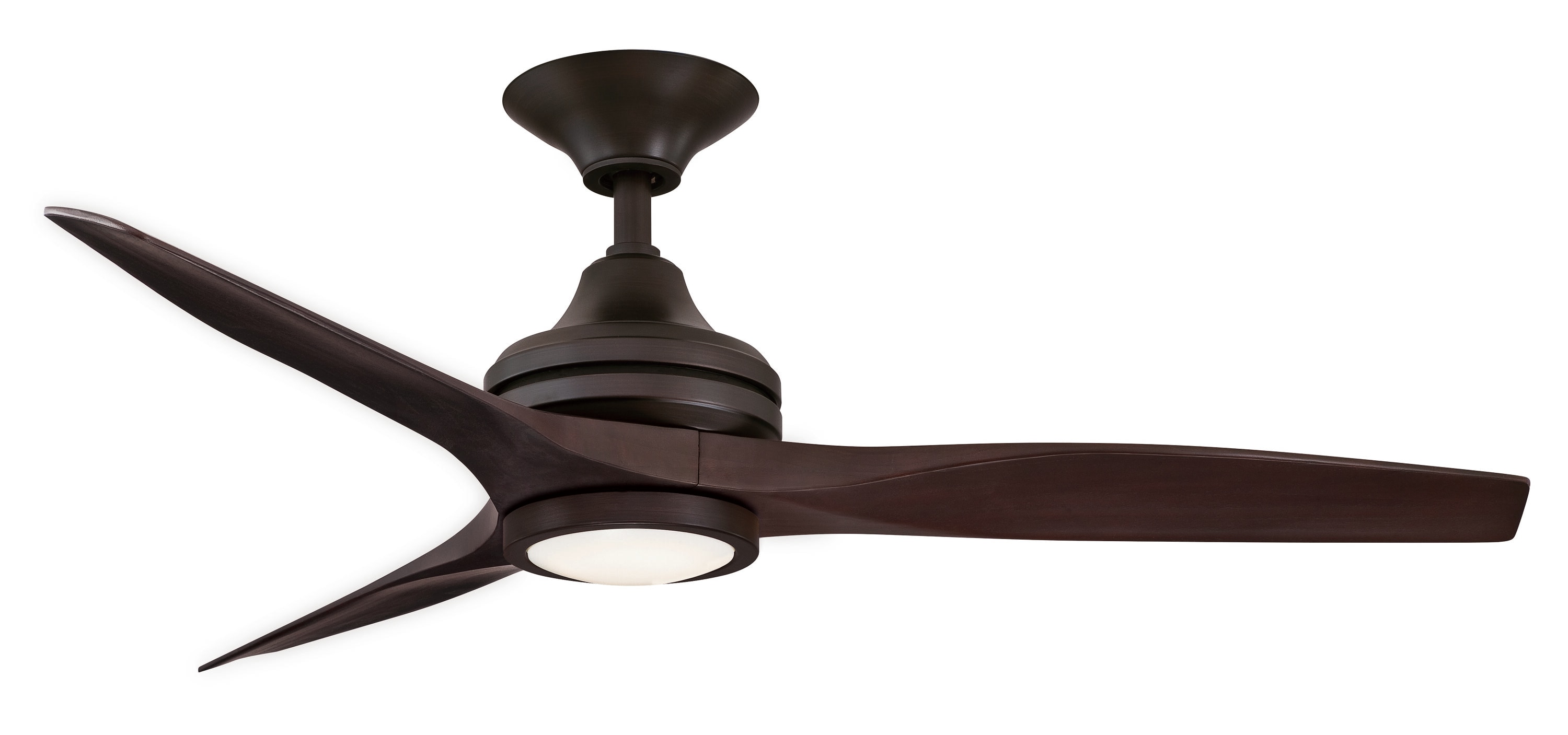 Fanimation Spitfire 48-in Dark Bronze Indoor/Outdoor Smart Ceiling Fan with Remote (3-Blade)