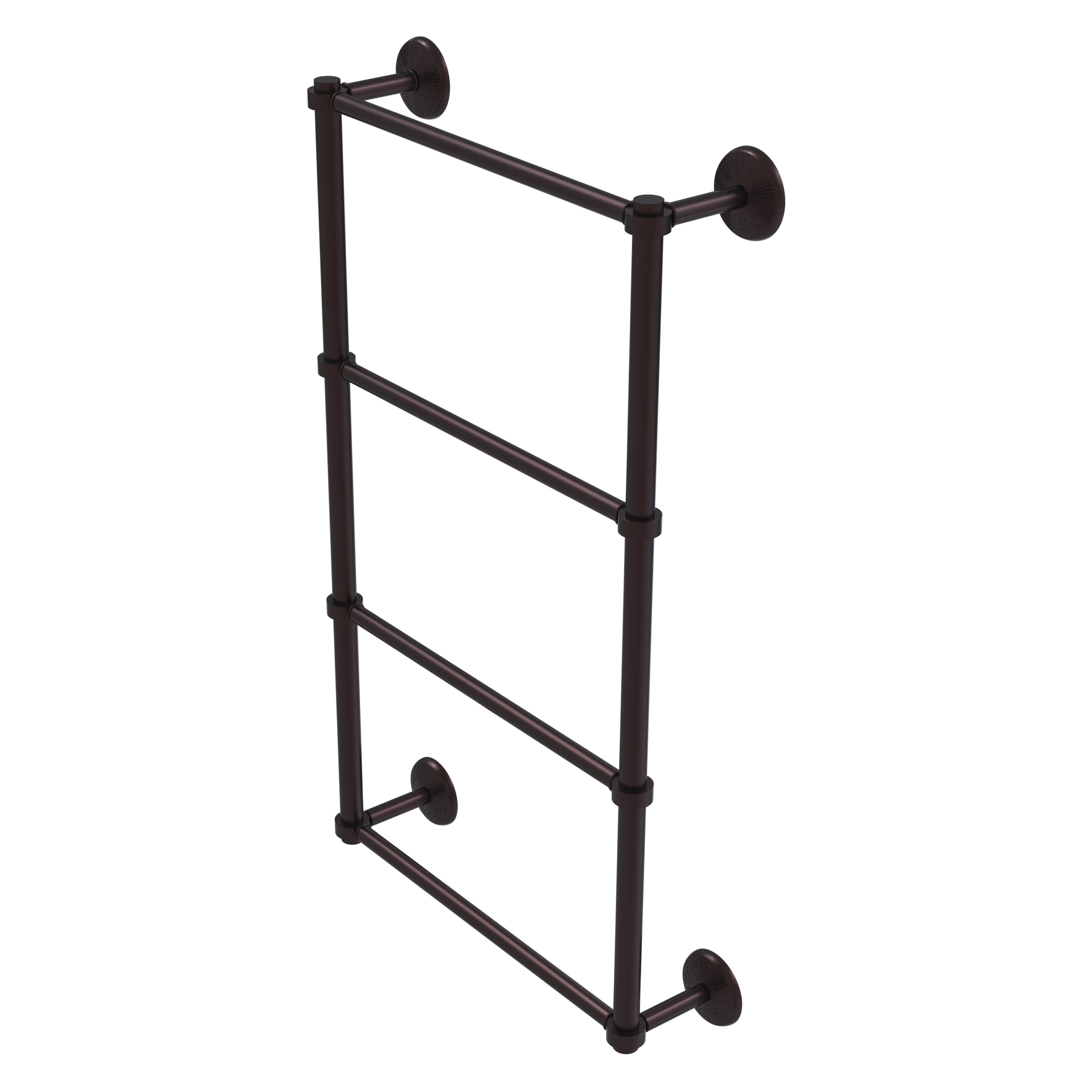 Allied Brass MC-28-24-ABZ Monte Carlo 24-in double Antique Bronze Wall mount 4-tier Towel Bar