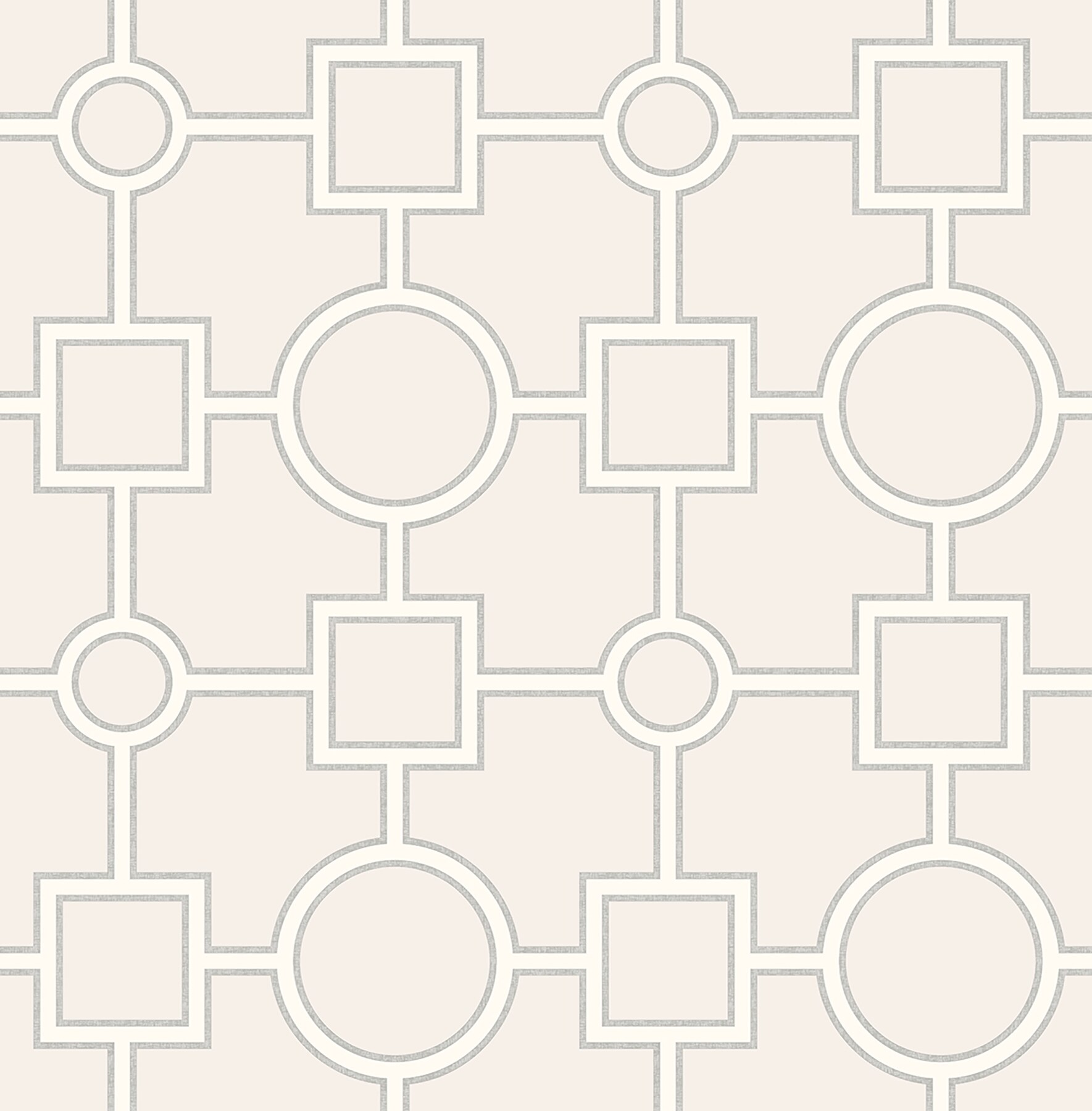 A-Street Prints 2625-21809 Symetrie 56.0-Sq. Feet Light grey Non-woven Geometric Unpasted Wallpaper