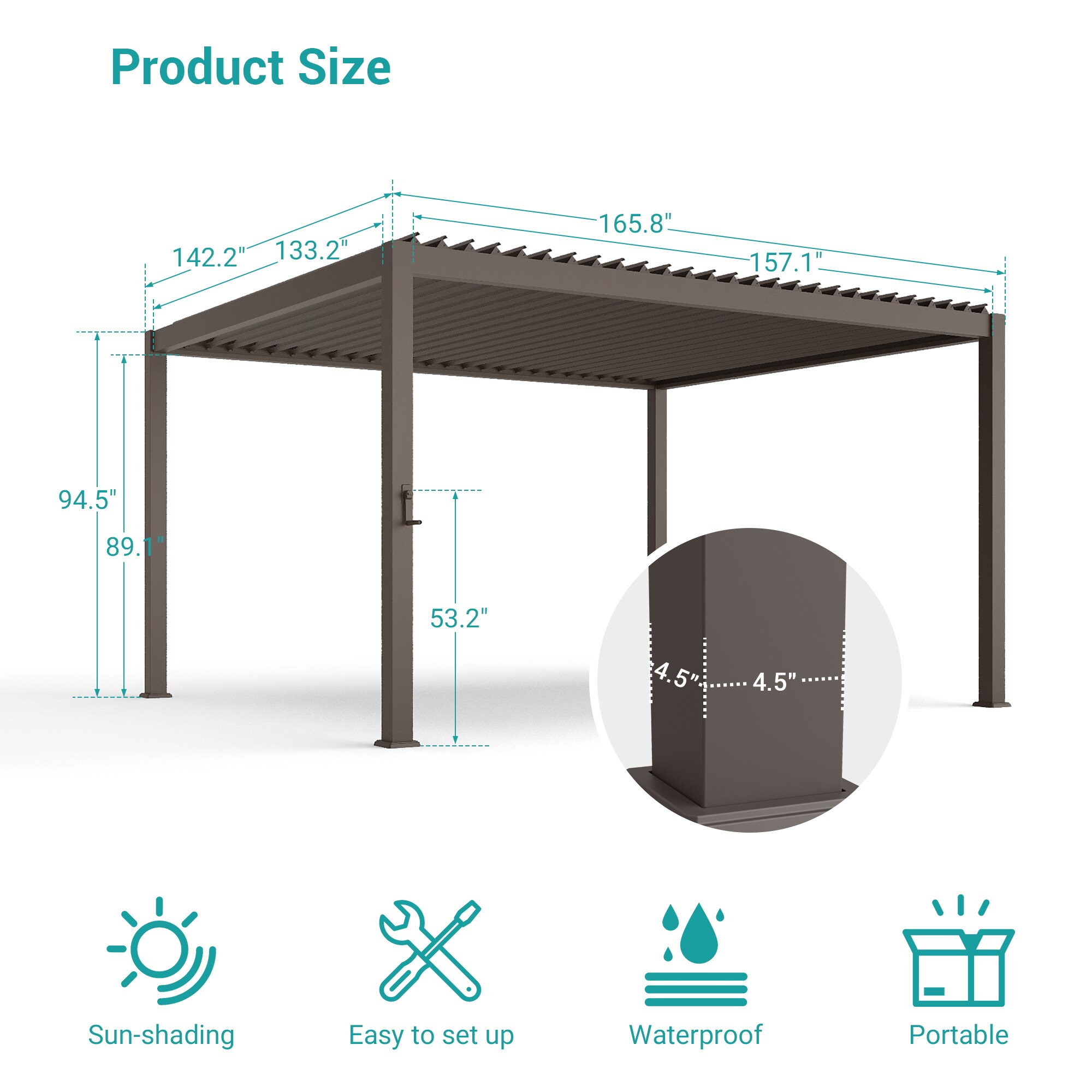 Sonkuki SD-GZ3039WH Pergolas-2 - View #3