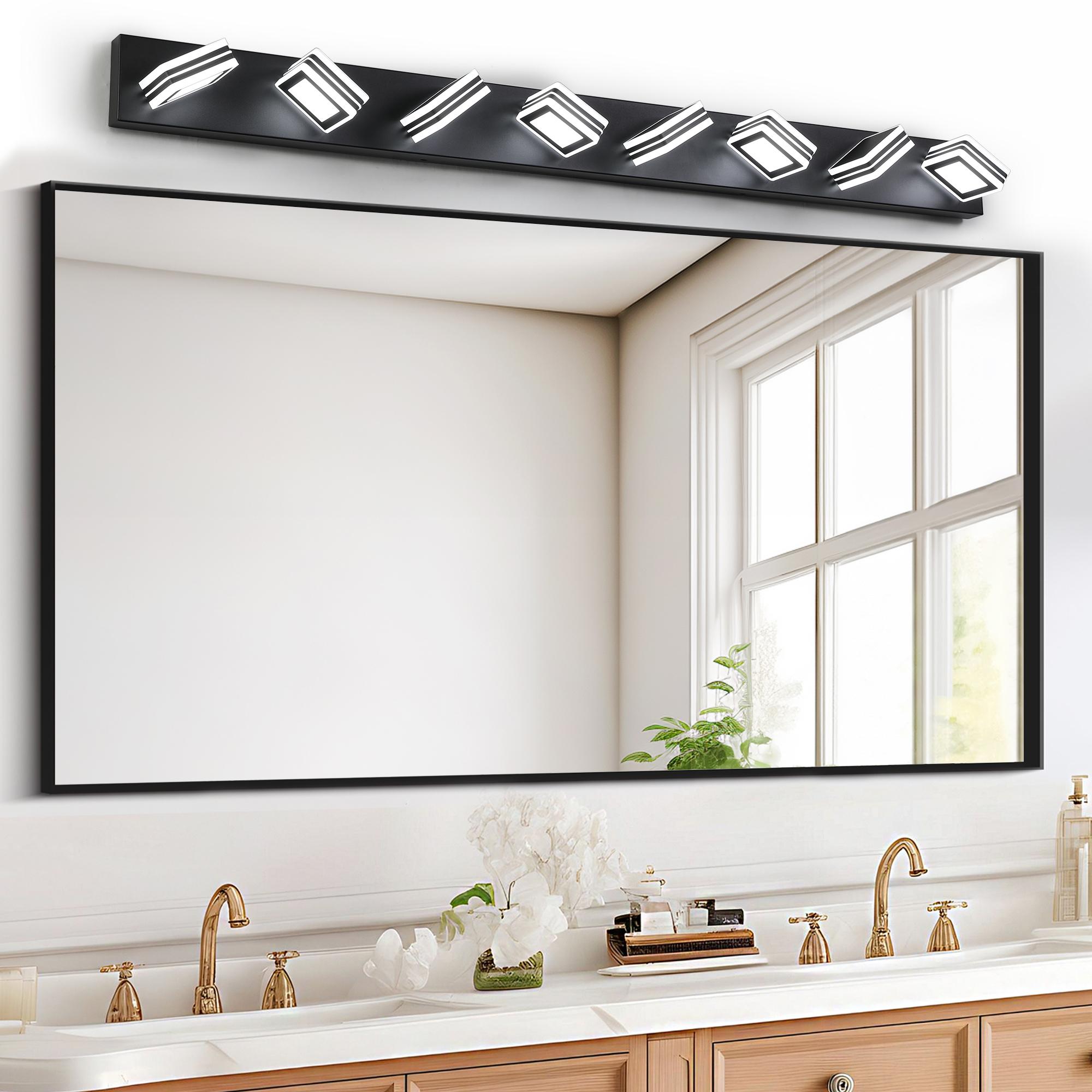 Bayfeve BFLCM-6804-LT Rotatable LED Vanity Light 52.2-in 8 -Light Matte Black Integrated LED Modern/contemporary Vanity light