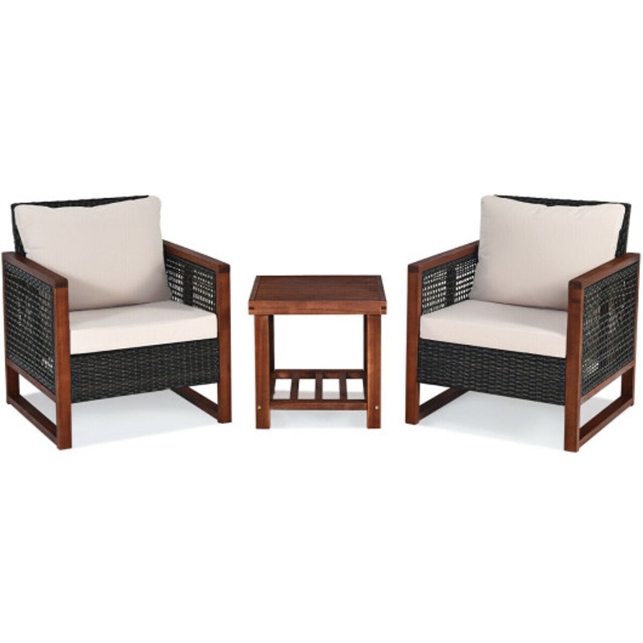 WELLFOR OUJ69299BN Patio Conversation Set