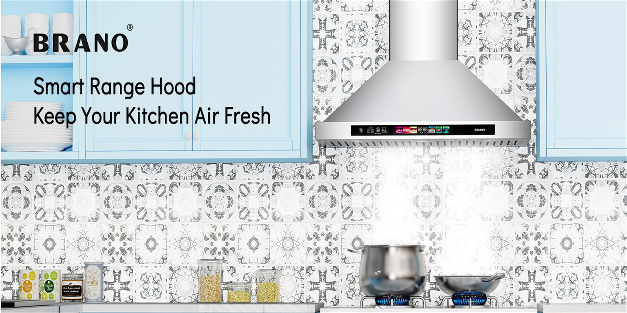 Damerin IU-RD09 Wall-Mounted-Range-Hoods - View #12