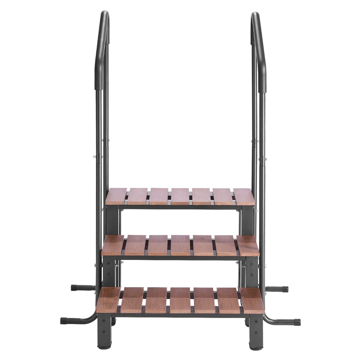 Tooliom Heavy Duty 3-Step Hot Tub Steps with Handrail 550 Lbs Capacity