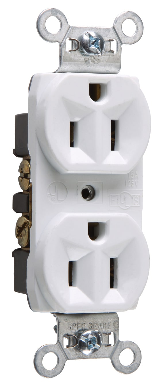 Legrand 15-Amp 120/125-volt Tamper Resistant Residential Duplex Switch  Outlet, White in the Electrical Outlets department at