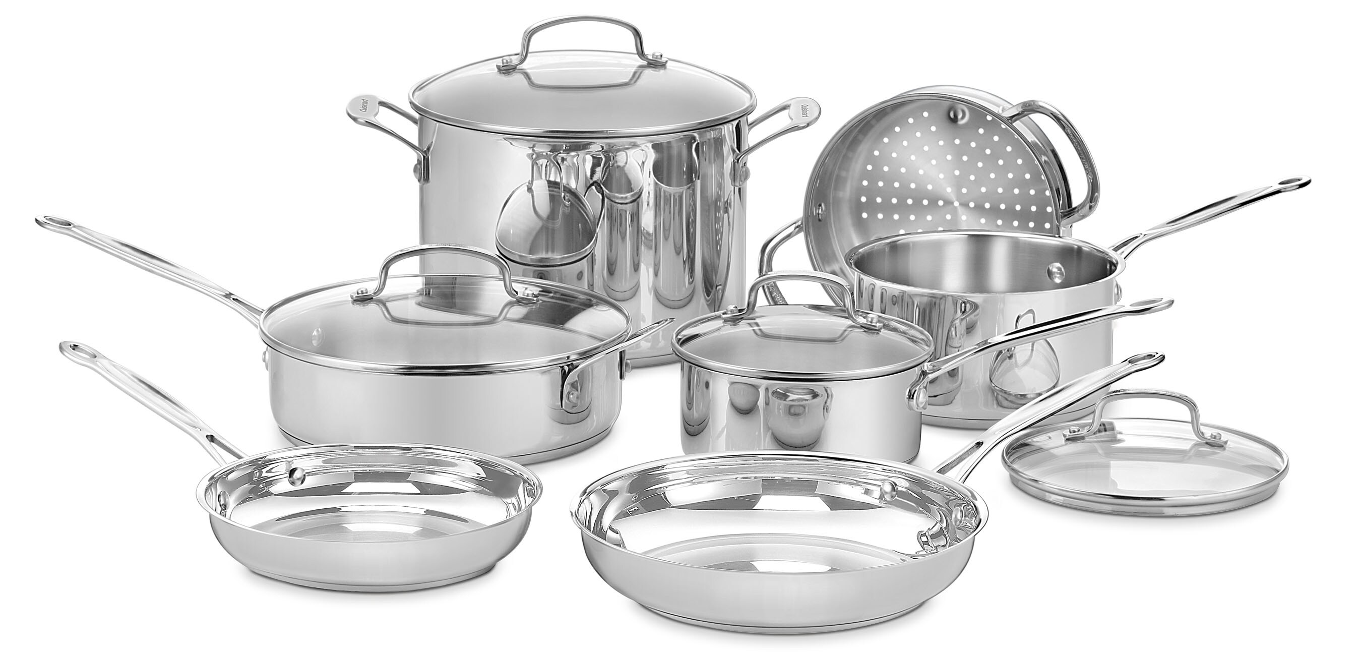 Cuisinart 17-Piece Chef's Classic 13.8-in Stainless Steel Cookware