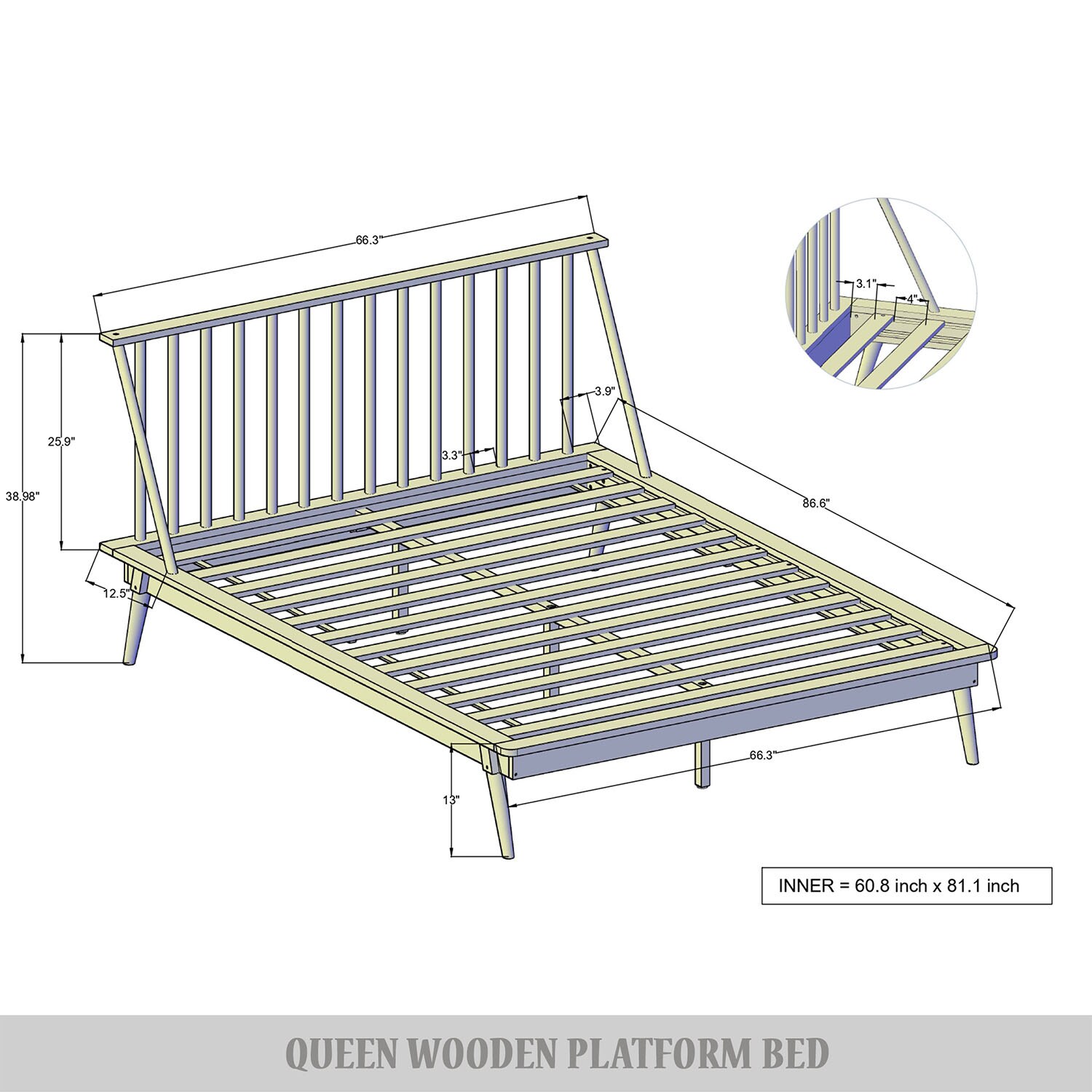 CasePiece C226QPL-BK-WD beds - View #10