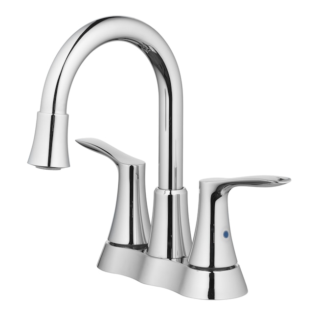 Allen Roth Brookes Chrome 2 Handle 4 In Centerset Watersense Bathroom Sink Faucet With Drain The Faucets Department At Com - Chrome Vs Brushed Nickel In Bathroom 2020 Pdf