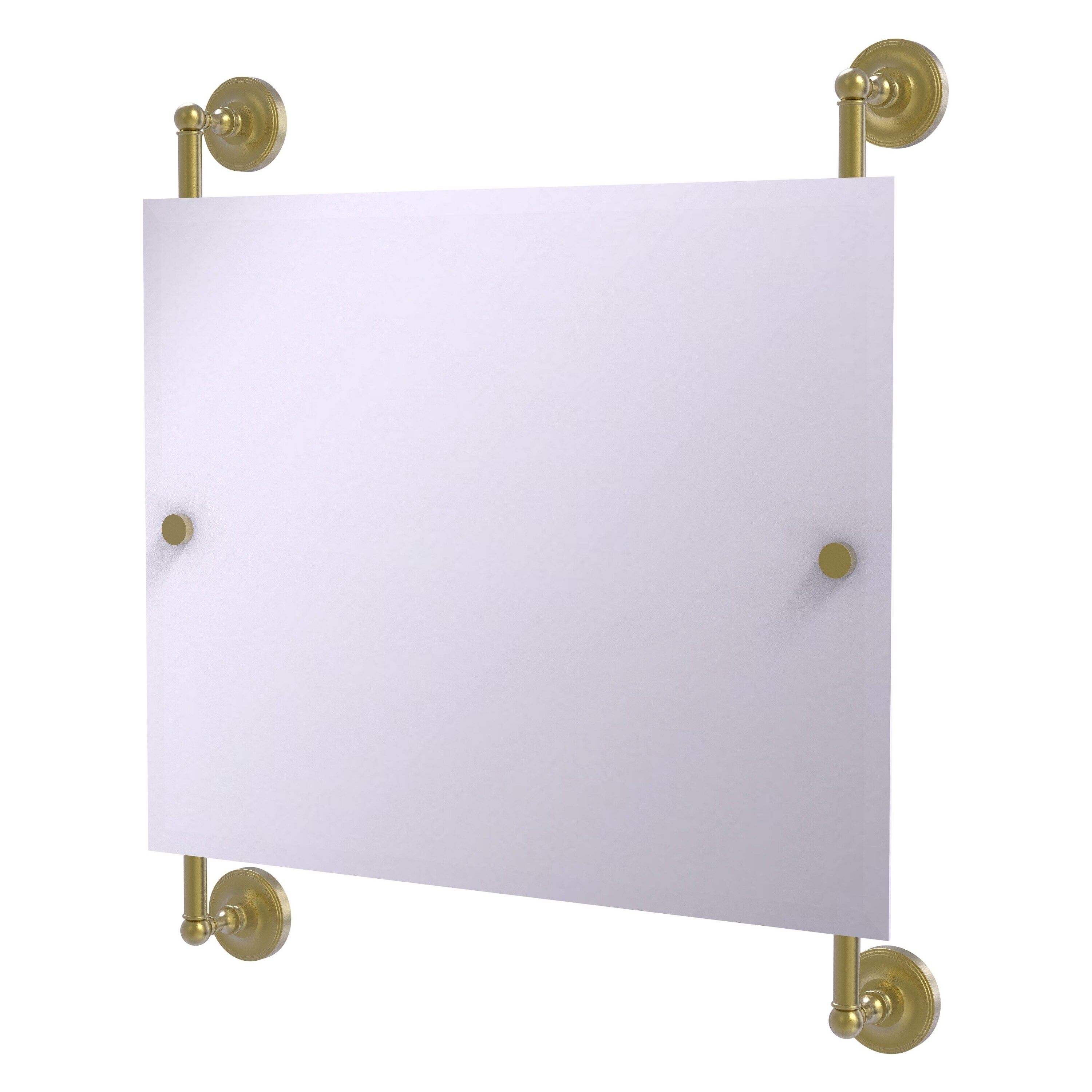Allied Brass PR-27-93-SBR Prestige Regal 26-Inches x 29-Inches Beveled Frameless Rectangle Bathroom Vanity Mirror ( Satin Brass )
