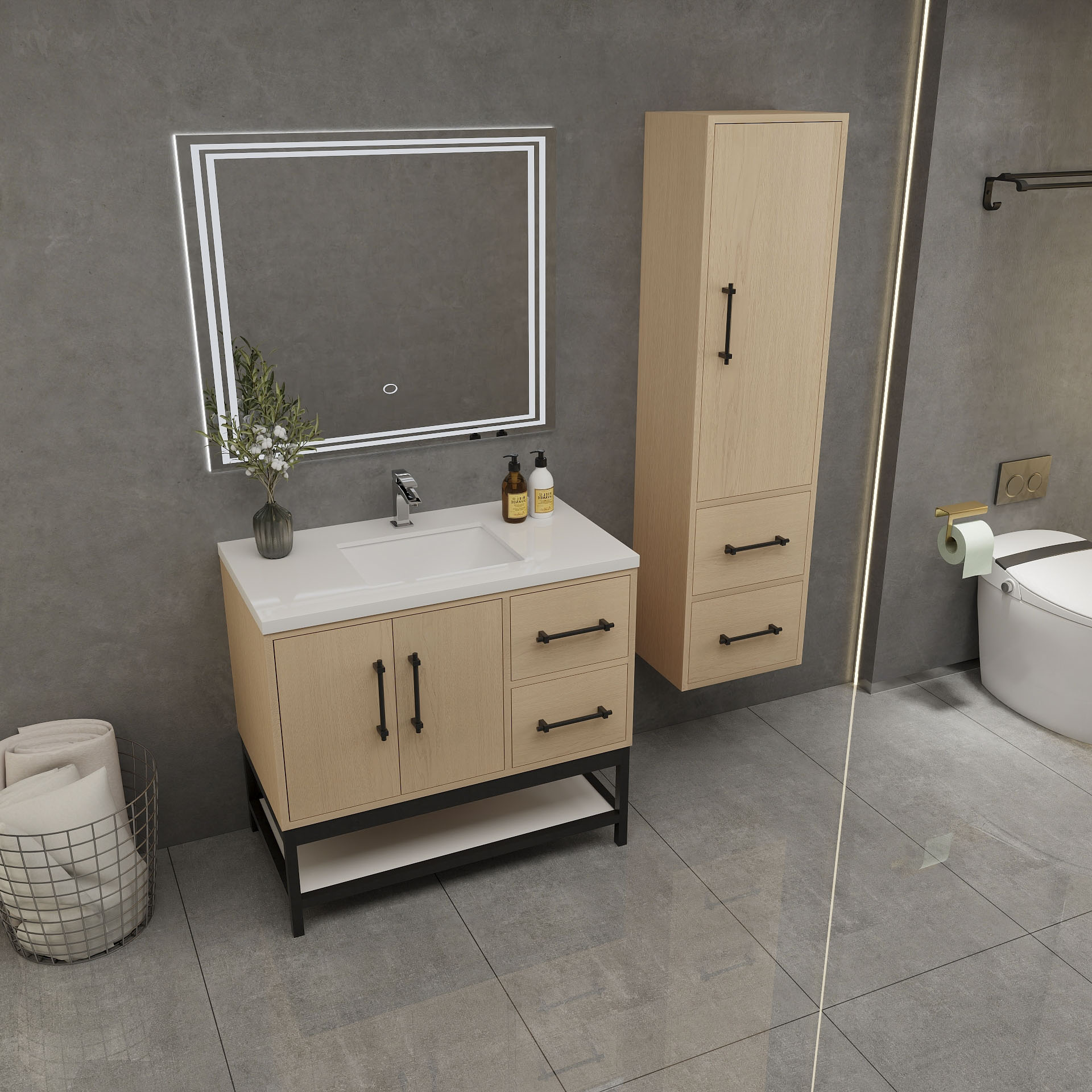 BV Better Vanity VICTORIA36RFM-YO Bath-Vanity-Combo - View #6