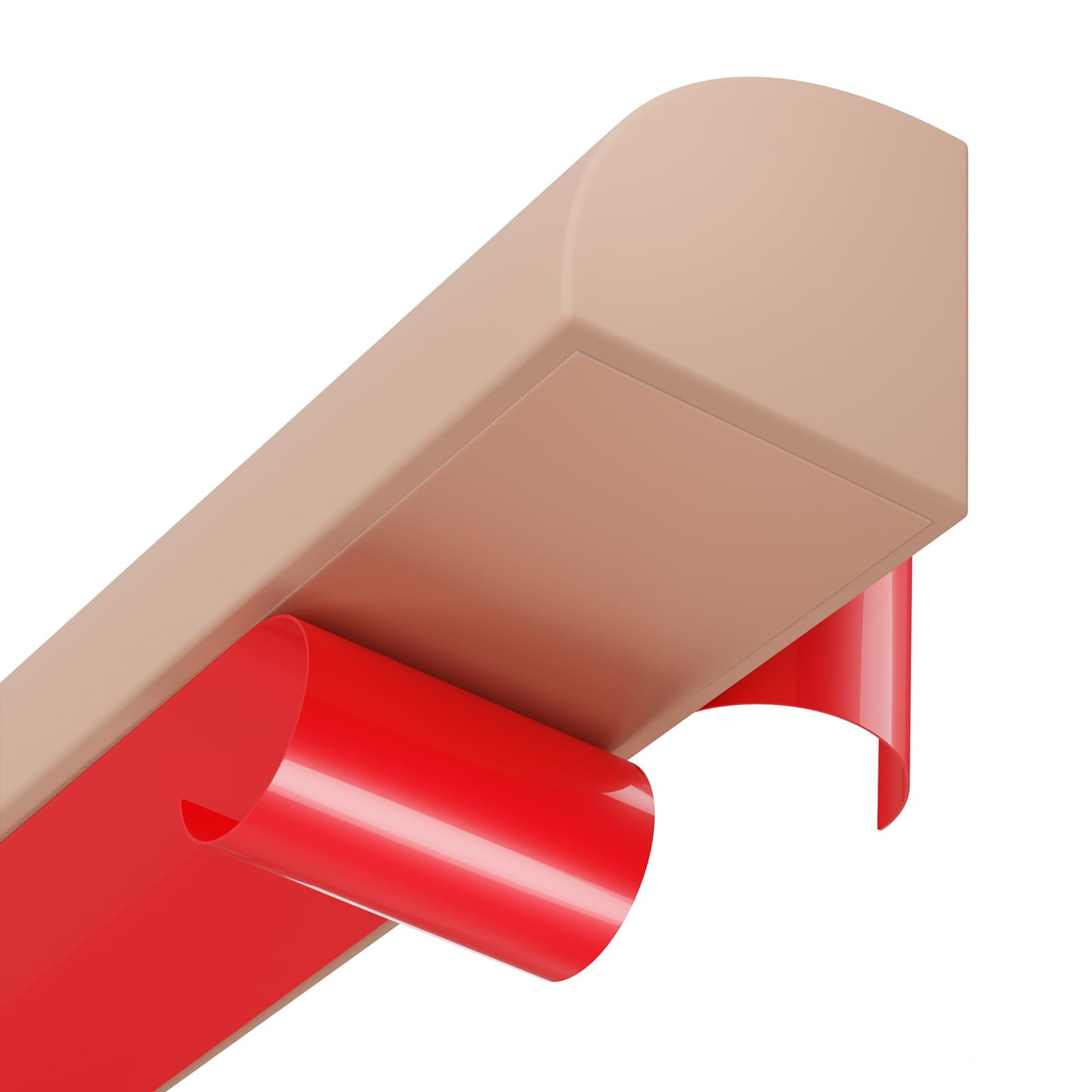 LAIFUCAM  Flexible Quarter Round Molding Peel and Stick Corner Trim Waterproof Rubber Edge for Wall Corner Countertops Deep Coffee Color 158 Inch