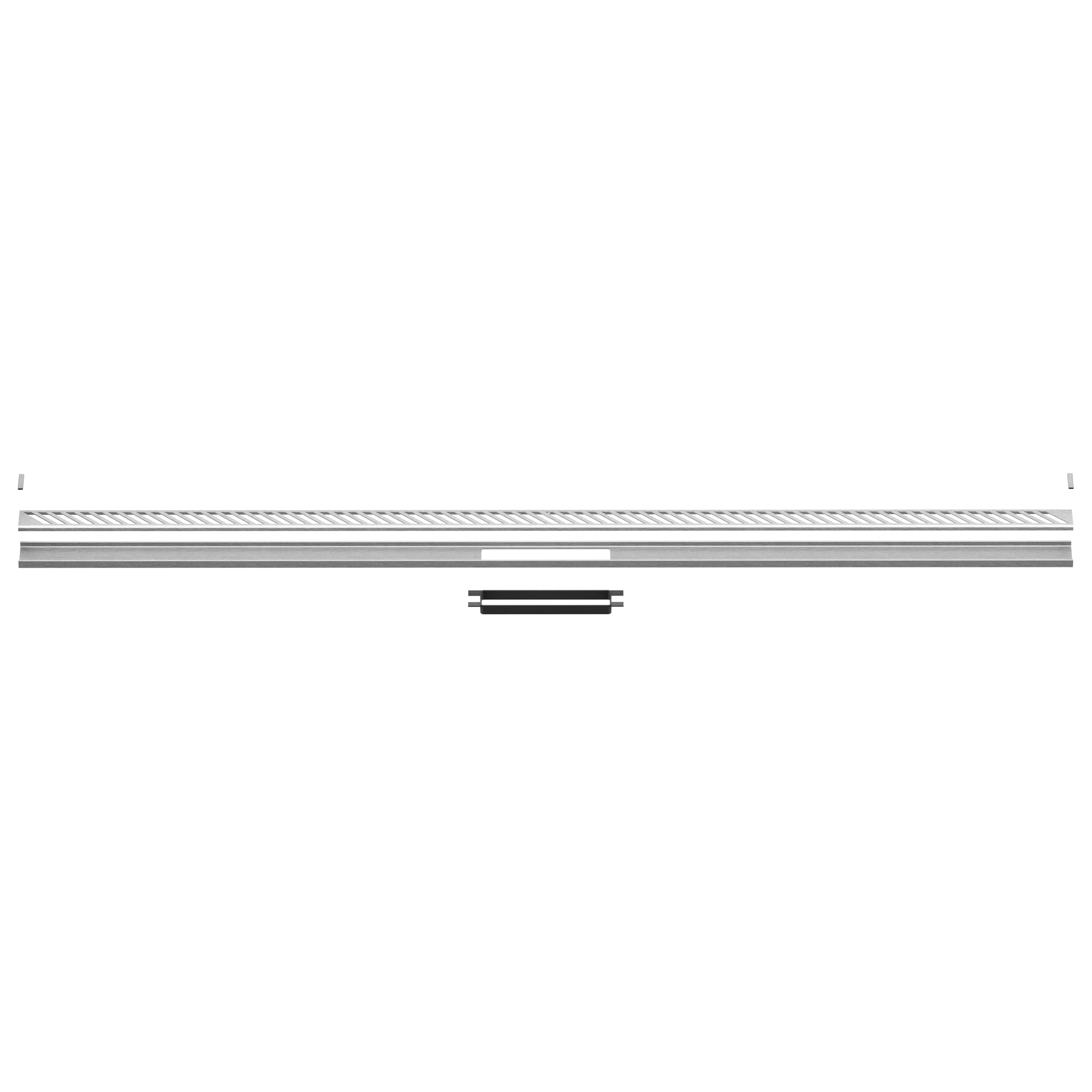 Schluter Systems KLVRID14EB122 Kerdi-Line-Vario 48-in Grate Brushed Stainless Steel Slant