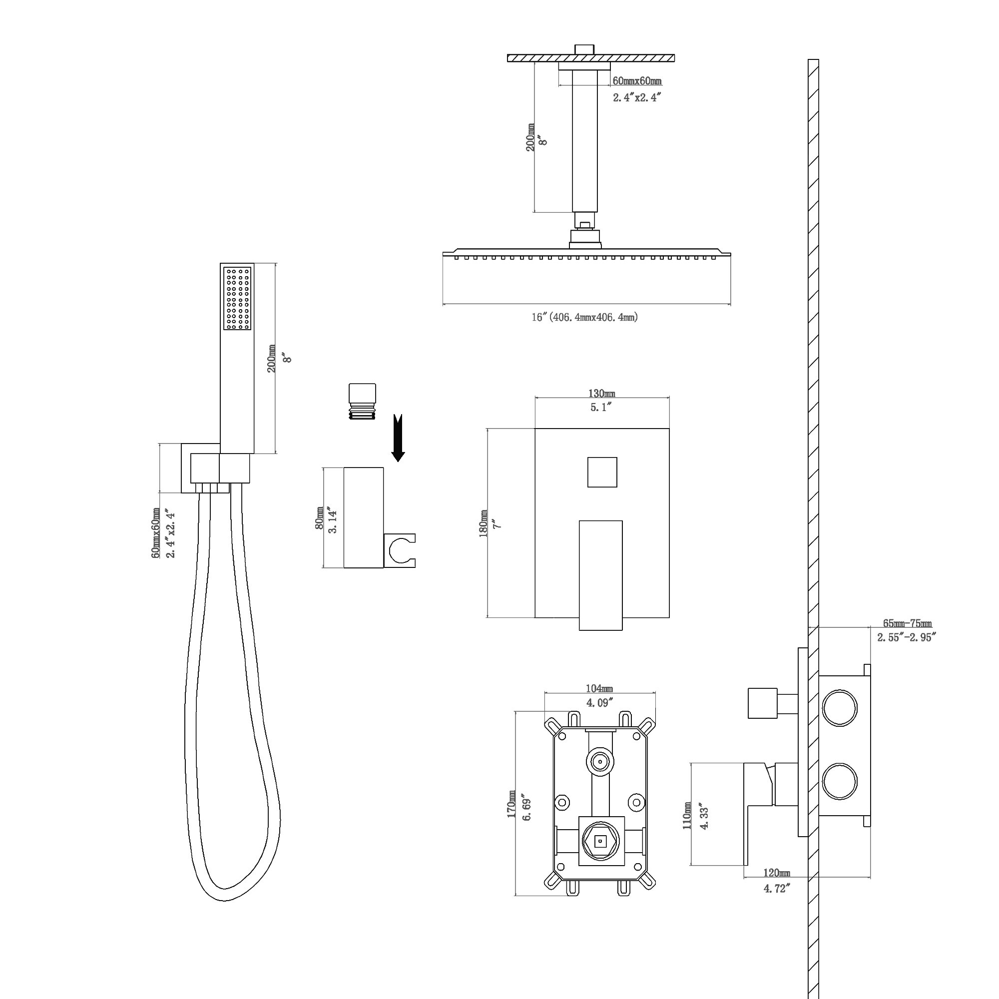 KICHAE KSHL013ZSS Showerhead-Bar-Panels - View #5