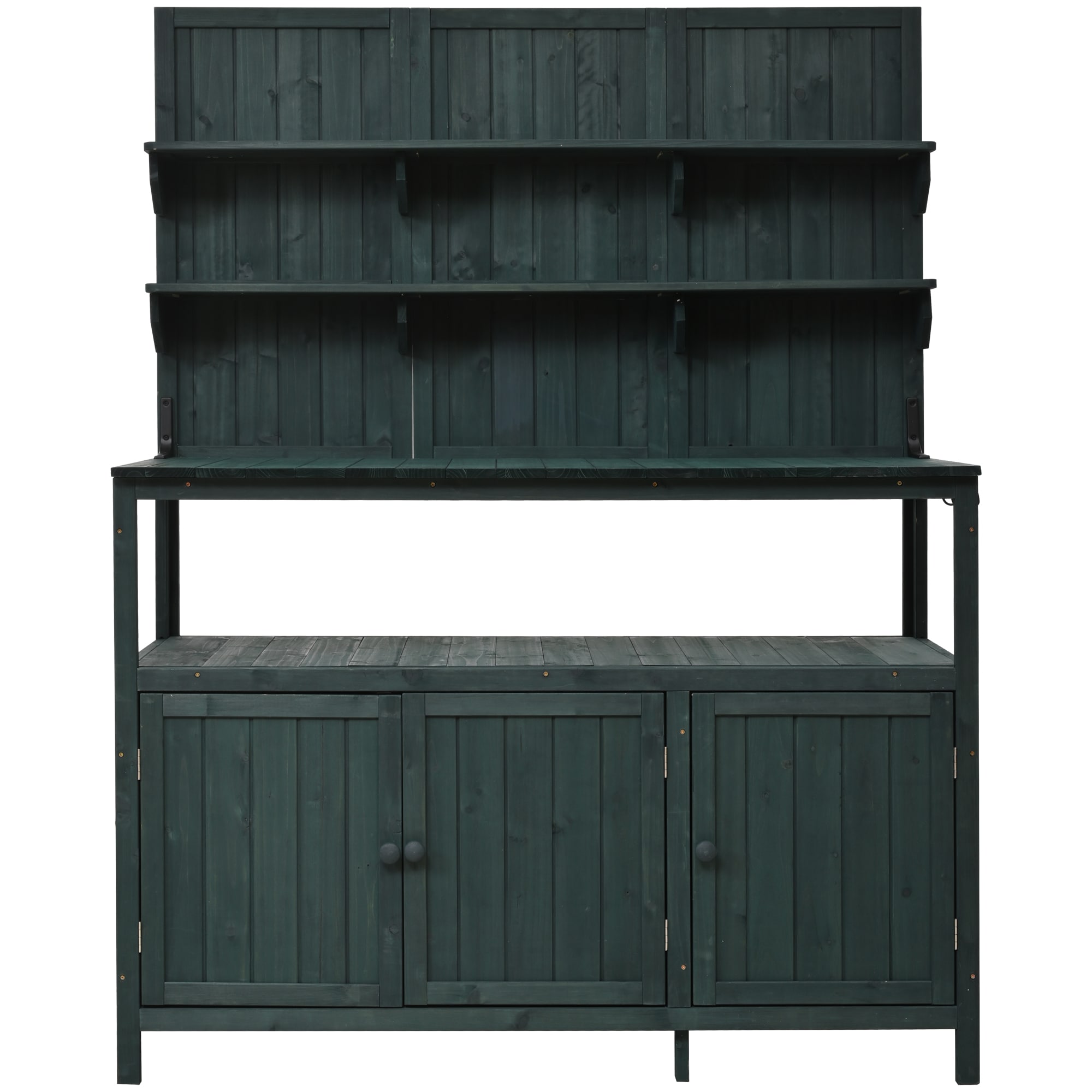 AHIOU HOME ZAAHG-P233280FPB Kenosha 50.2-in x 65.4-in x 19.6-in Green Potting Bench