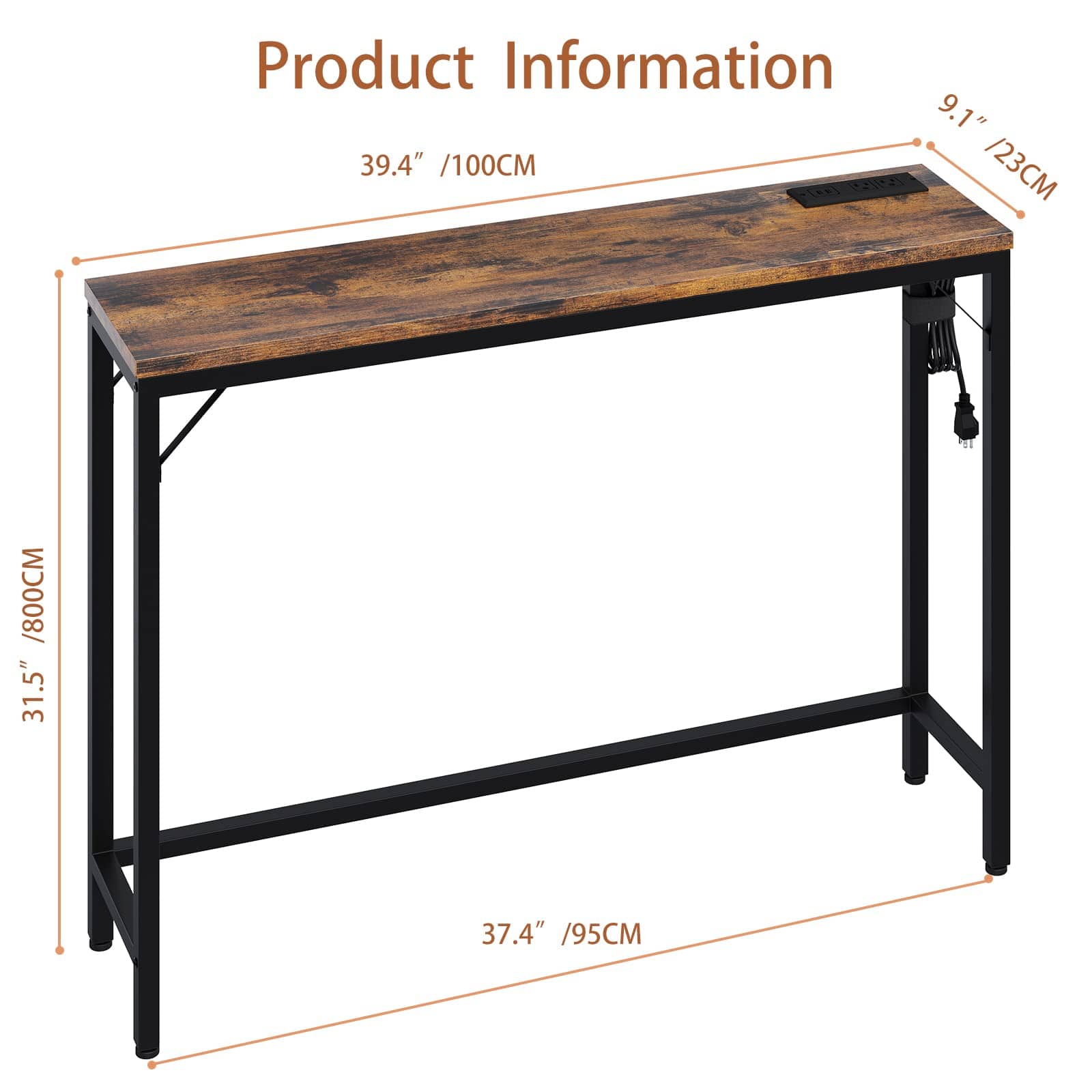 Qeetex JJXXGZ-PHK-33YA1157 Console-Sofa-Tables - View #2