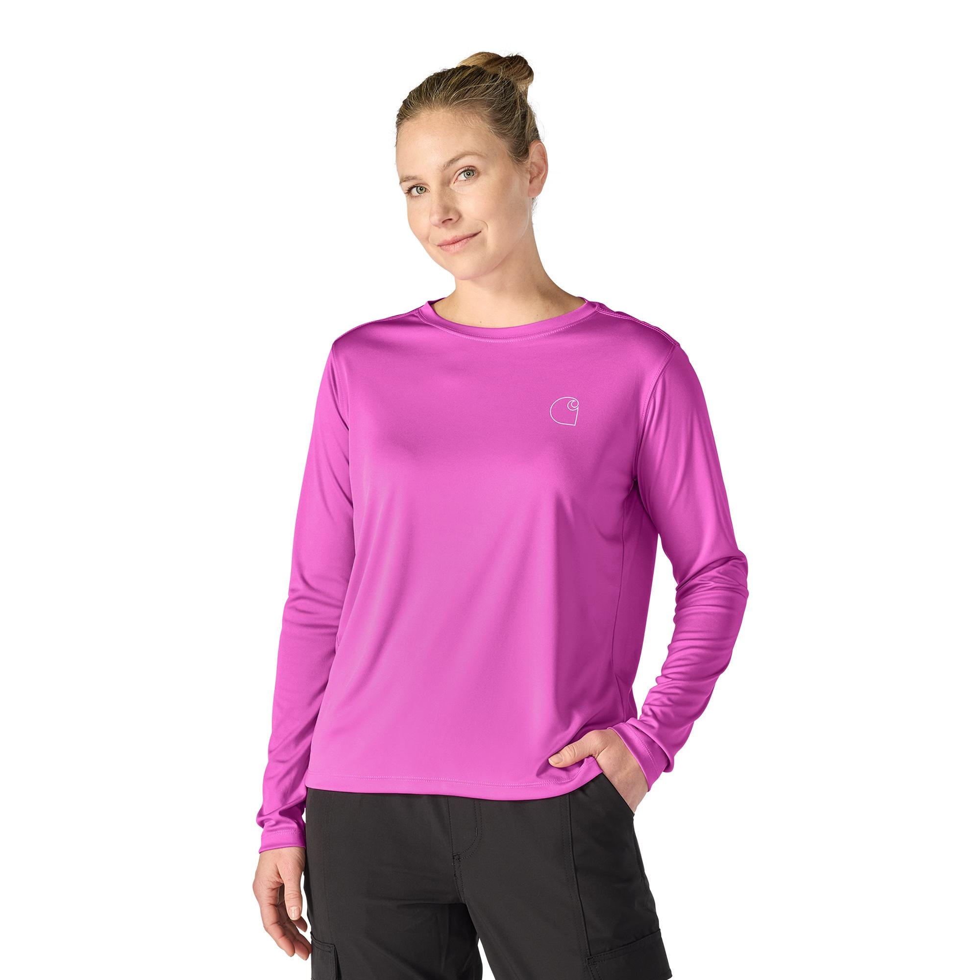 Carhartt Force Women's Fleece Long Sleeve Graphic T-shirt