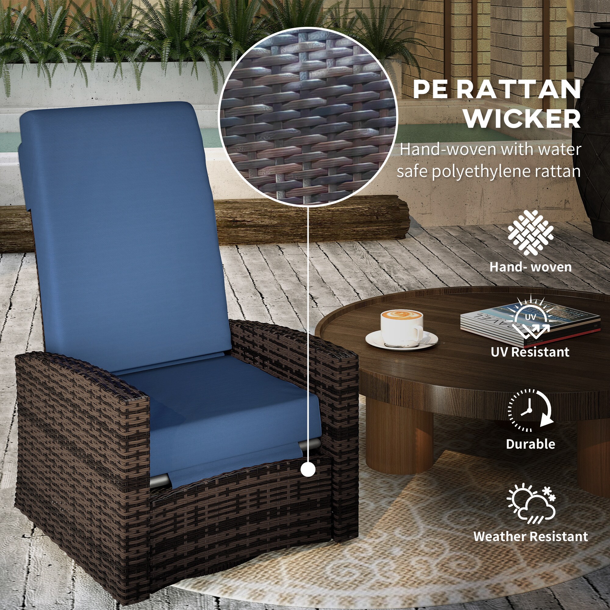 Outsunny 867-026V00BU Patio-Chairs - View #7