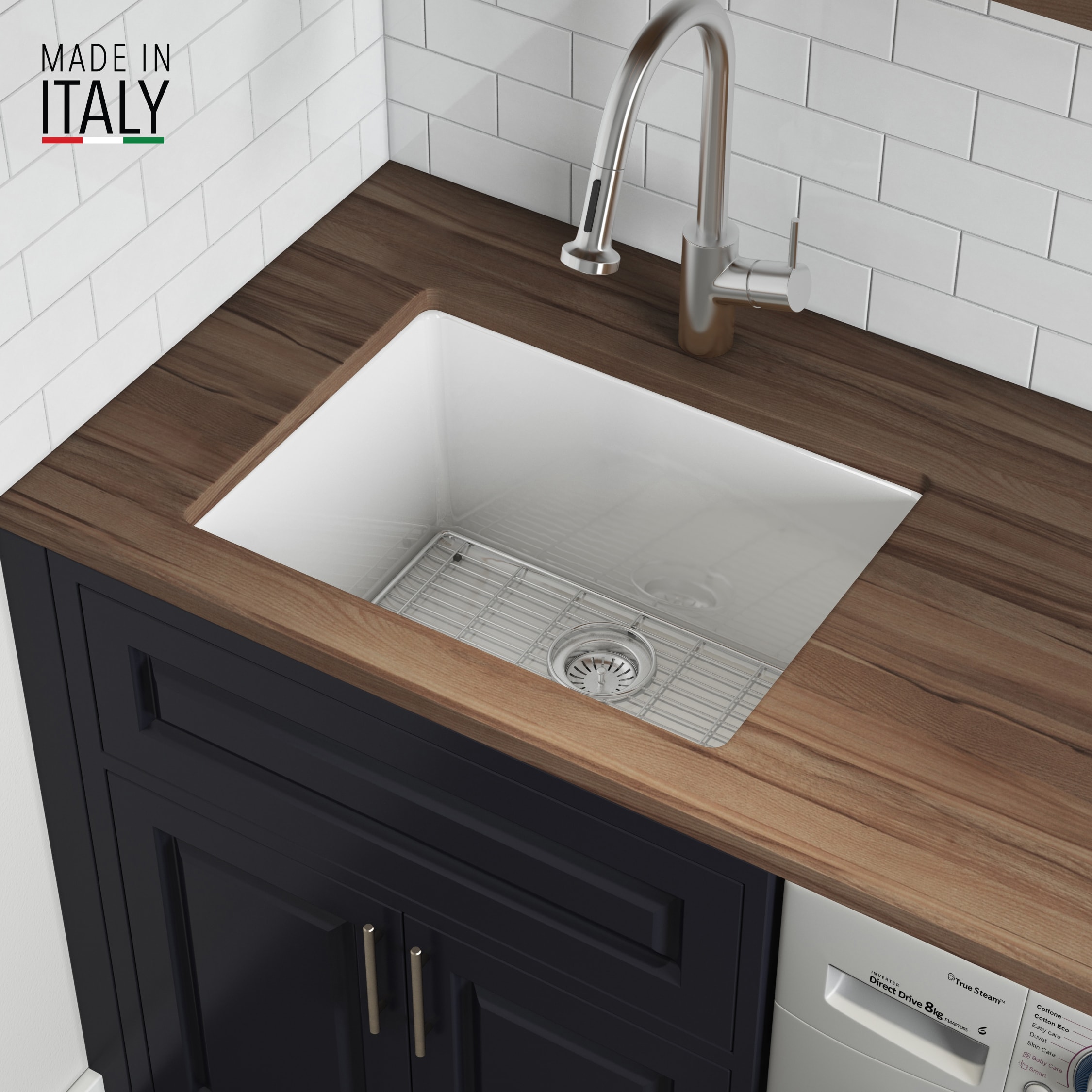 Ruvati RVL2420WH Kitchen-Sinks - View #4