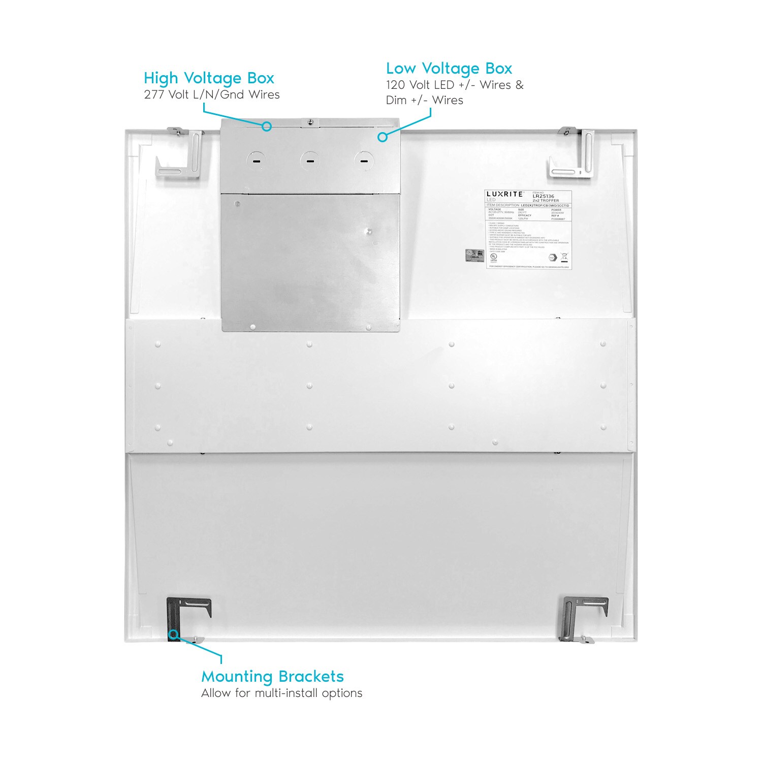 Luxrite LR25136-2PK Led-Panel-Lights - View #4
