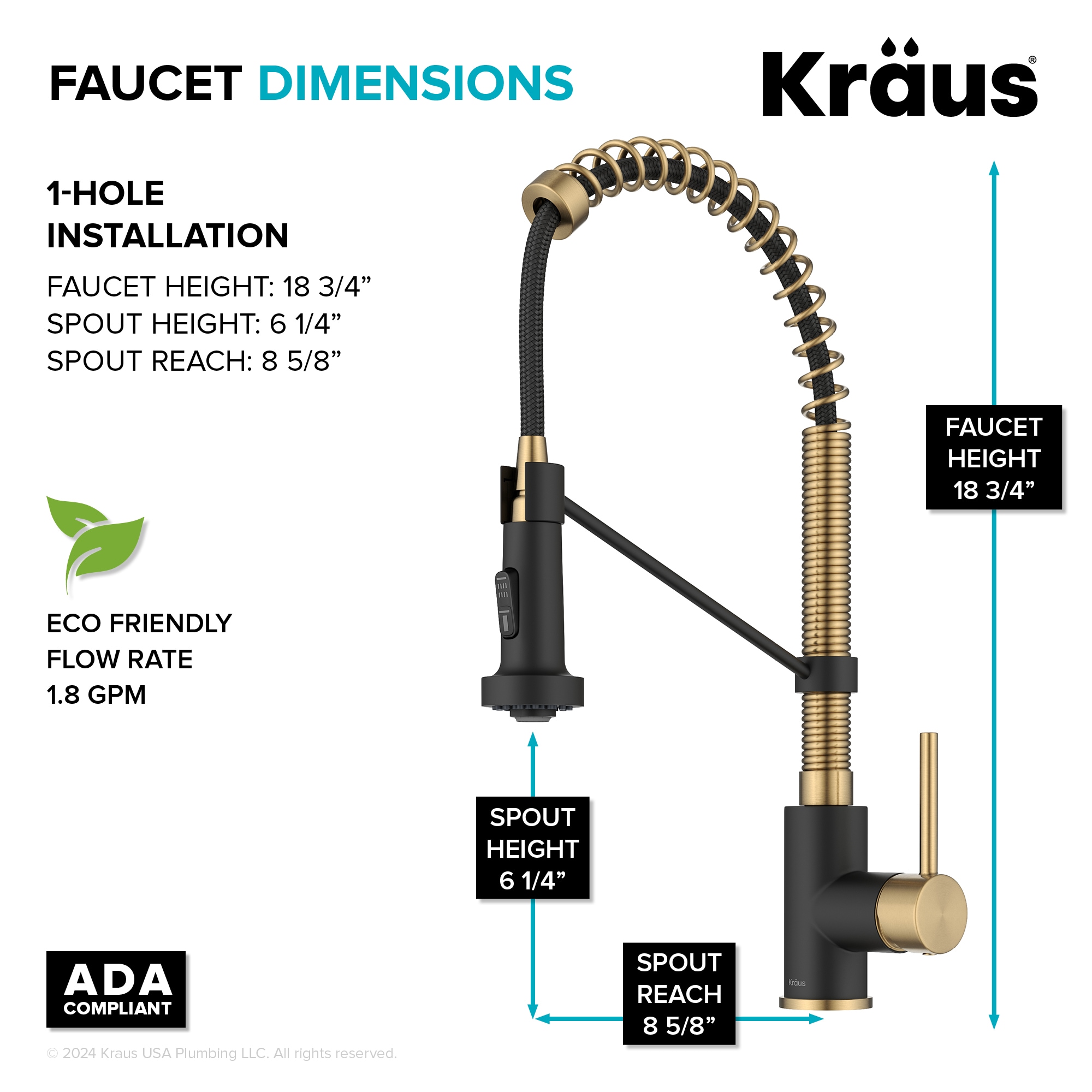 Kraus KPF-1610BBMB Kitchen-Faucets - View #5
