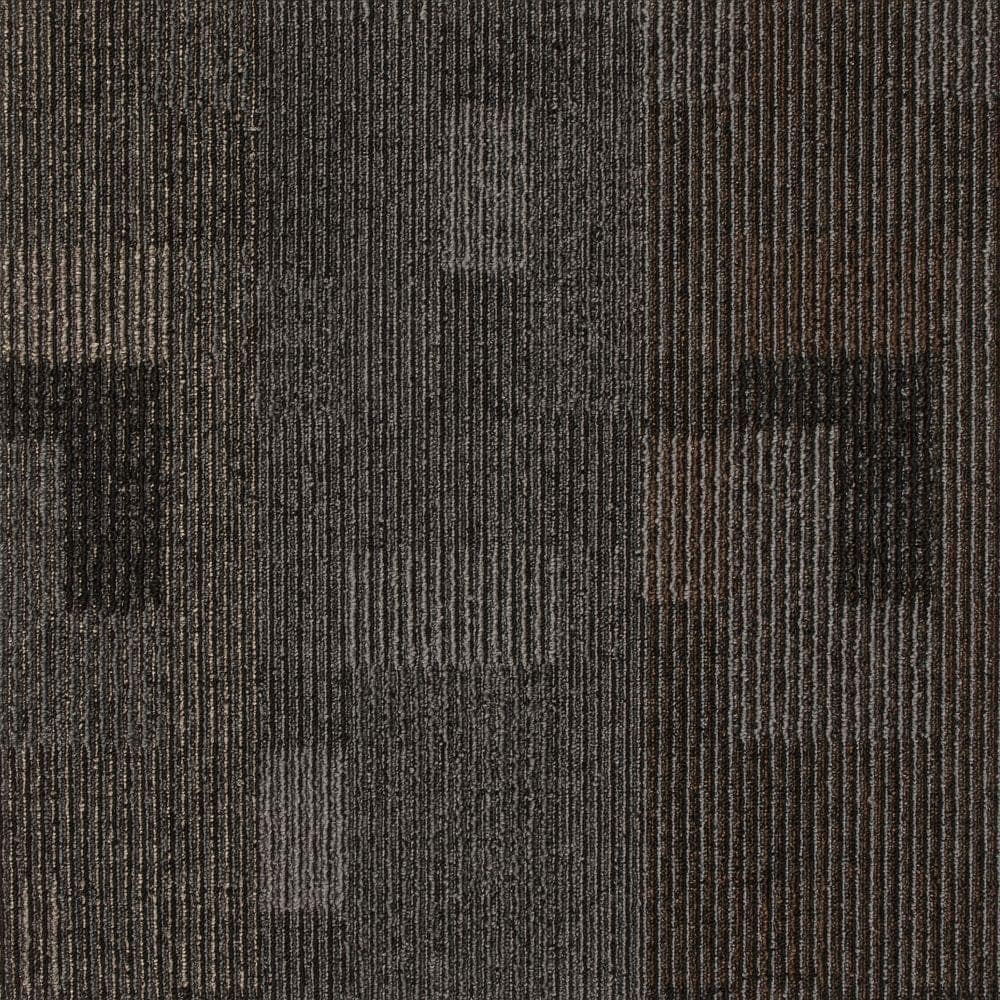  LC68-L004 Civic Duty 24-in x 24-in Borough Brown Commercial/Residential Adhesive Indoor Carpet Tile ( 96-Sq. Feet )