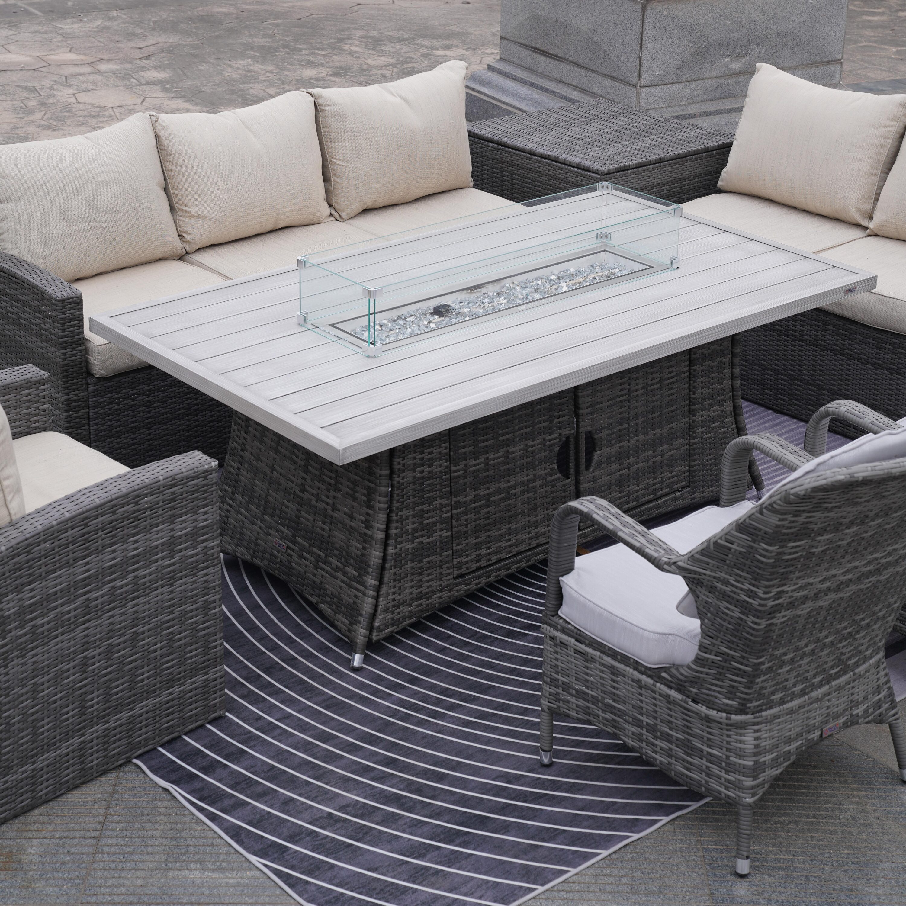 Direct Wicker DWG-1403B06RA009-G Patio-Dining-Sets - View #11
