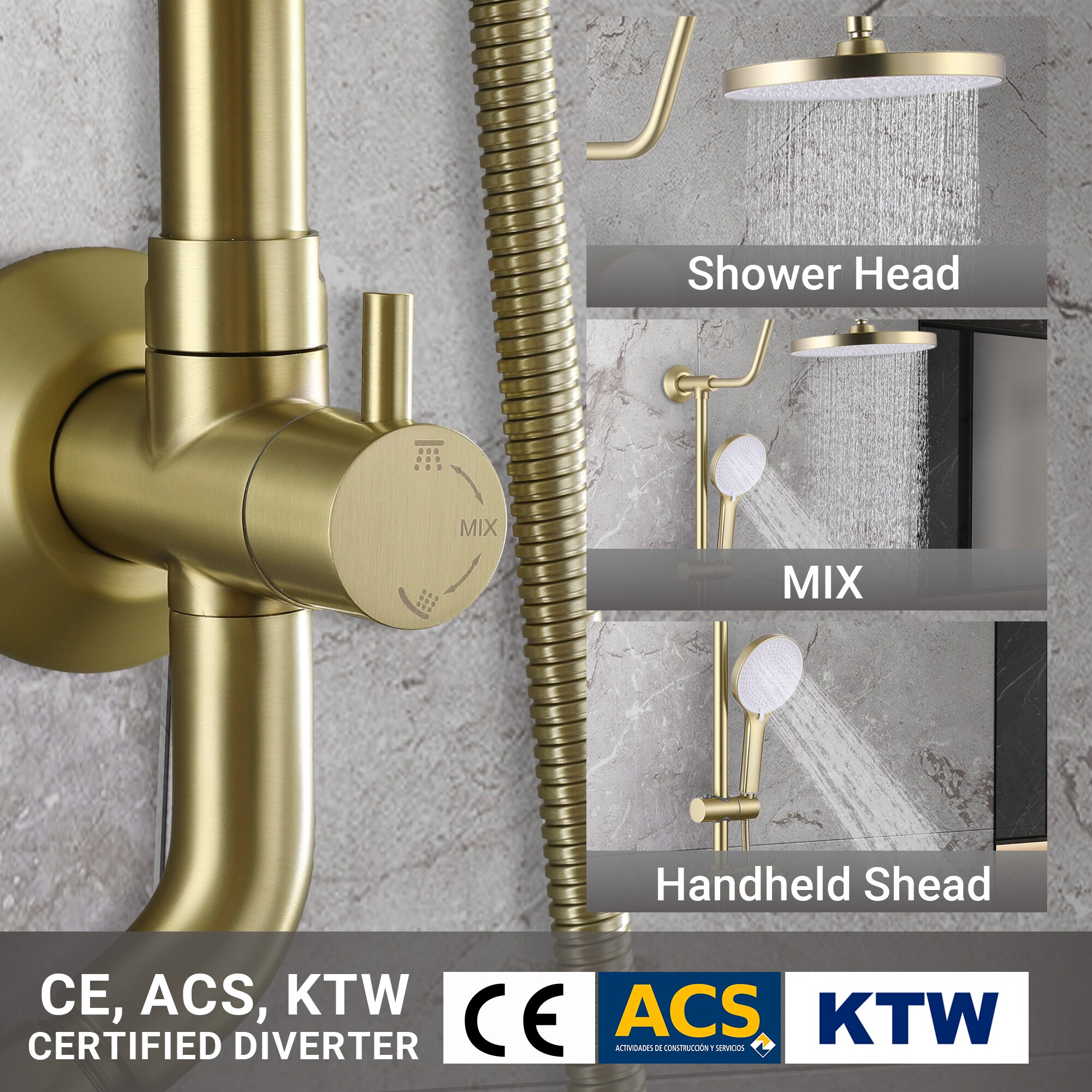 Mondawe MD-RB1221 Showerhead-Bar-Panels - View #7