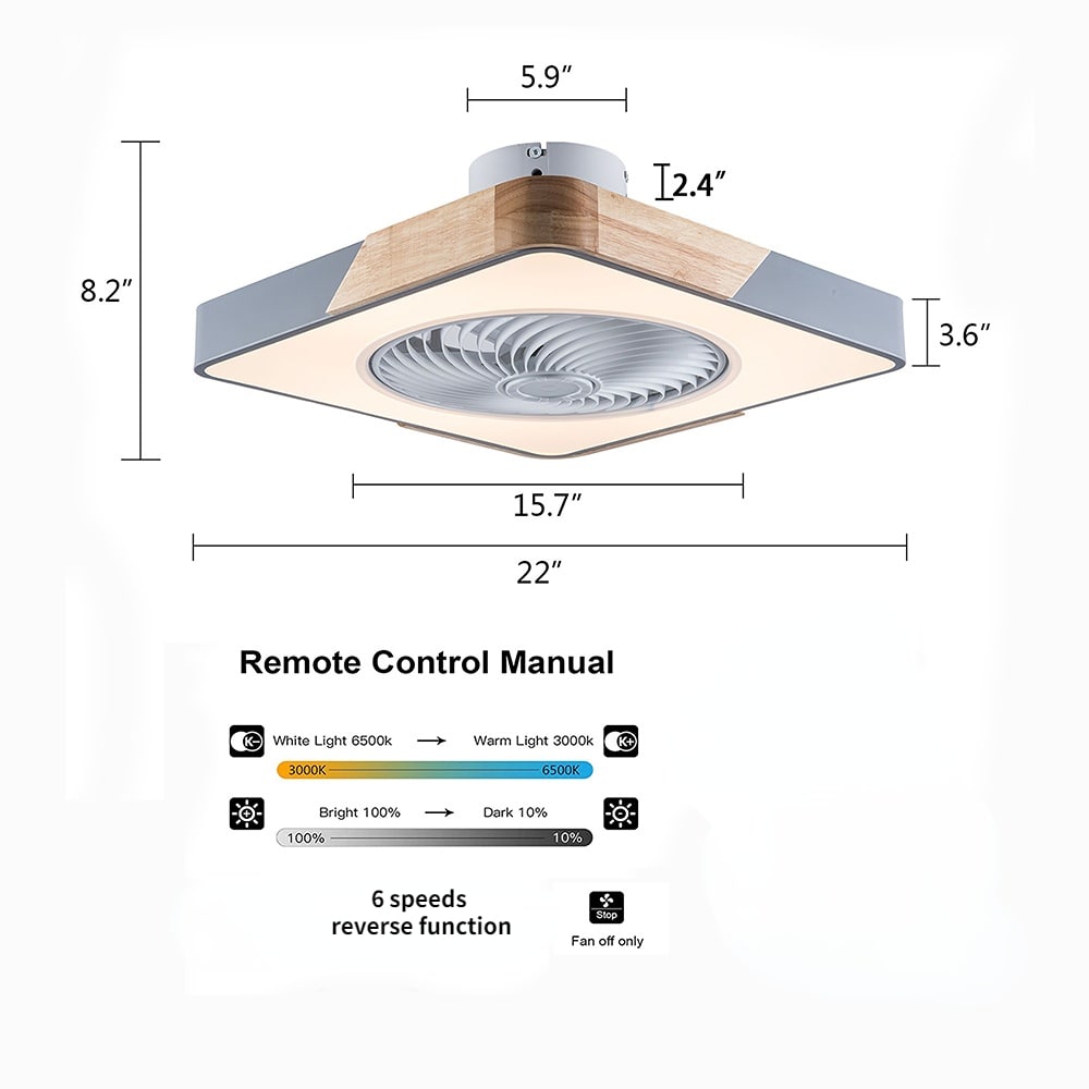 Oukaning HG-HCXLST-3873-US-BT Ceiling-Fans - View #5