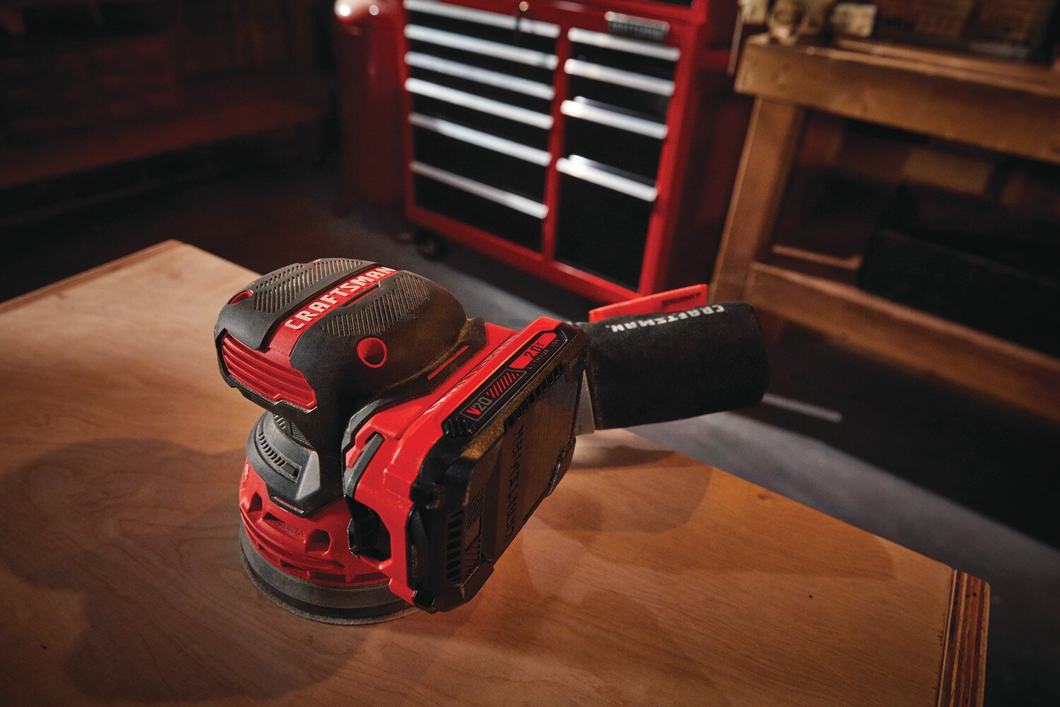 CRAFTSMAN V20 20-Volt Cordless Random Orbital Sander with Dust ...