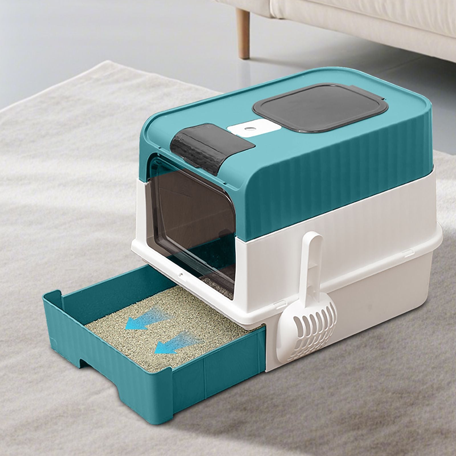 JUSHUA FL-7RMT5X Cat-Litter-Box - Thumbnail View #2