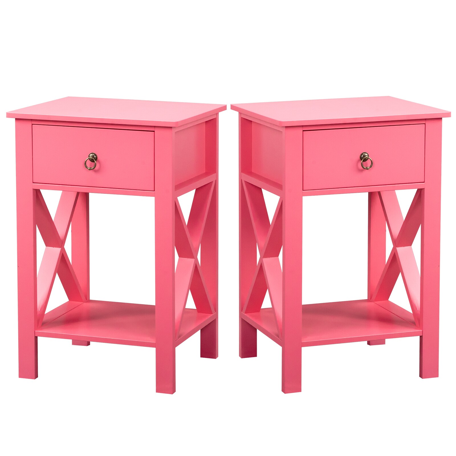 Outopee LO1G52005763 Pink Nightstand