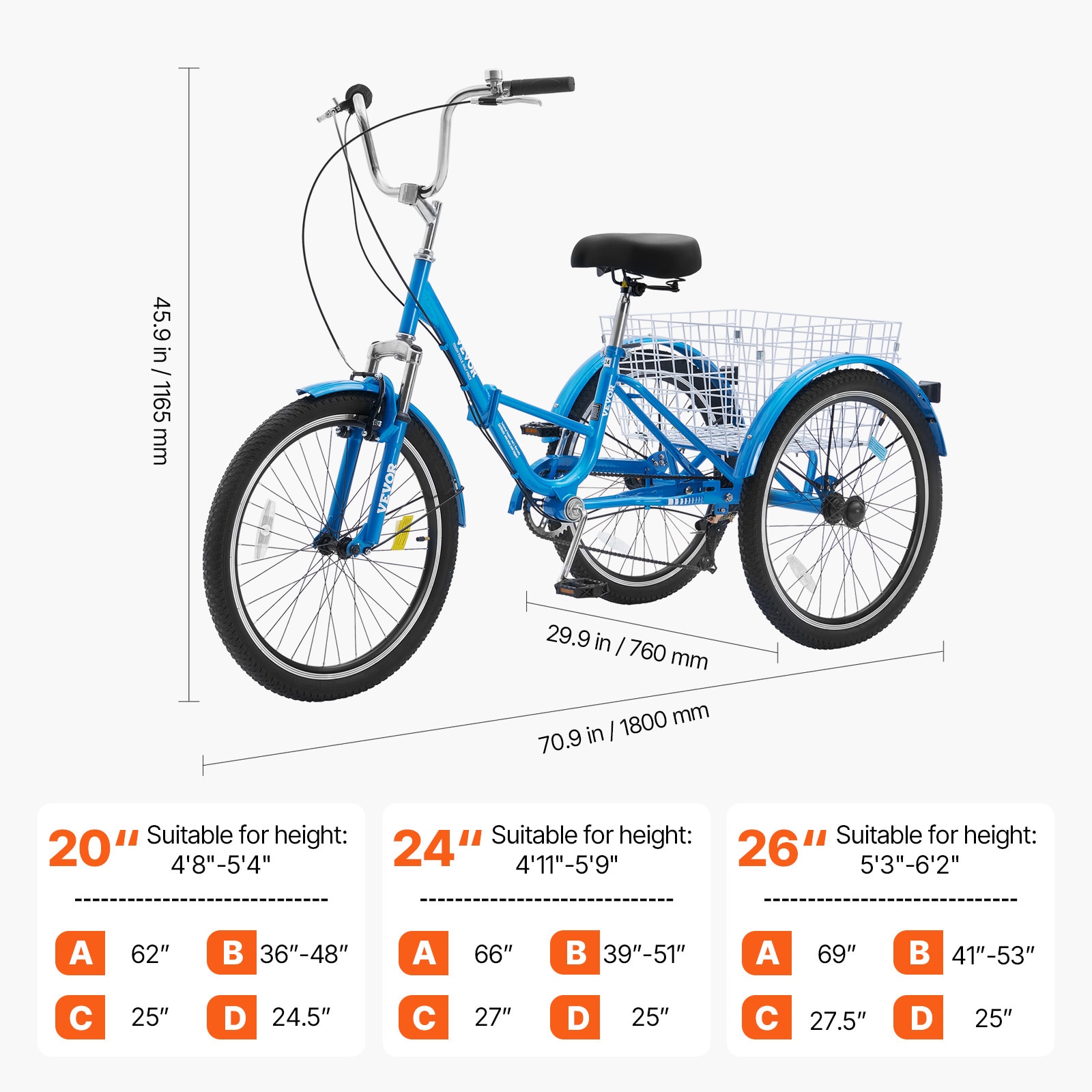 VEVOR SCZDKRLSLCLS04120V0 bikes - View #2