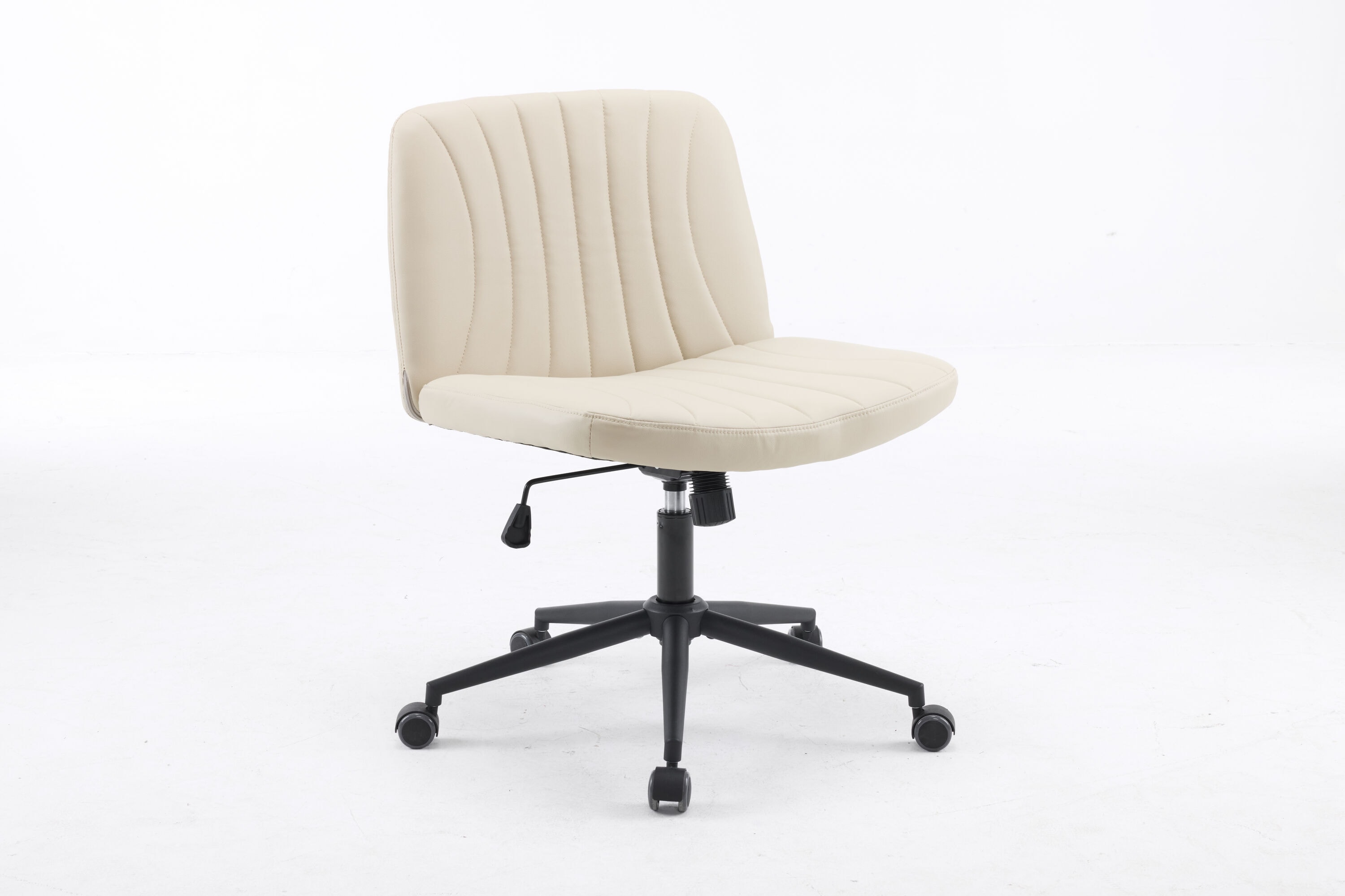 Outopee LO1G98000557 Khaki Contemporary Ergonomic Adjustable Height Swivel Foam Desk Chair