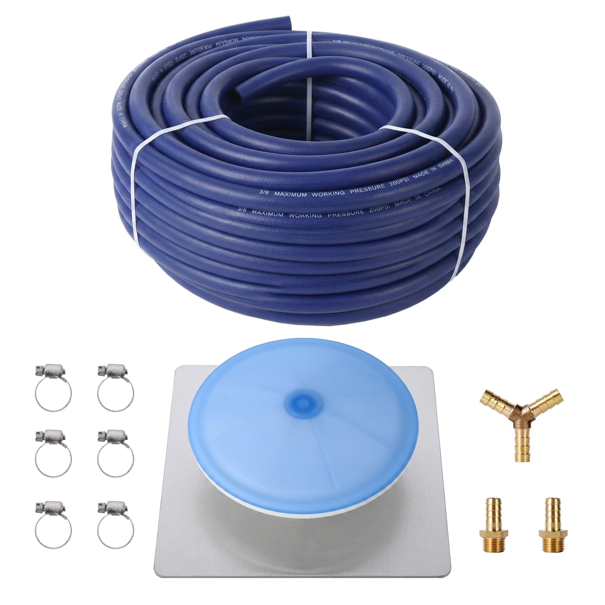 Garvee Premium Pond Aeration Diffuser Kit with Stainless Steel Weighted Base and 100-ft Weighted Hose