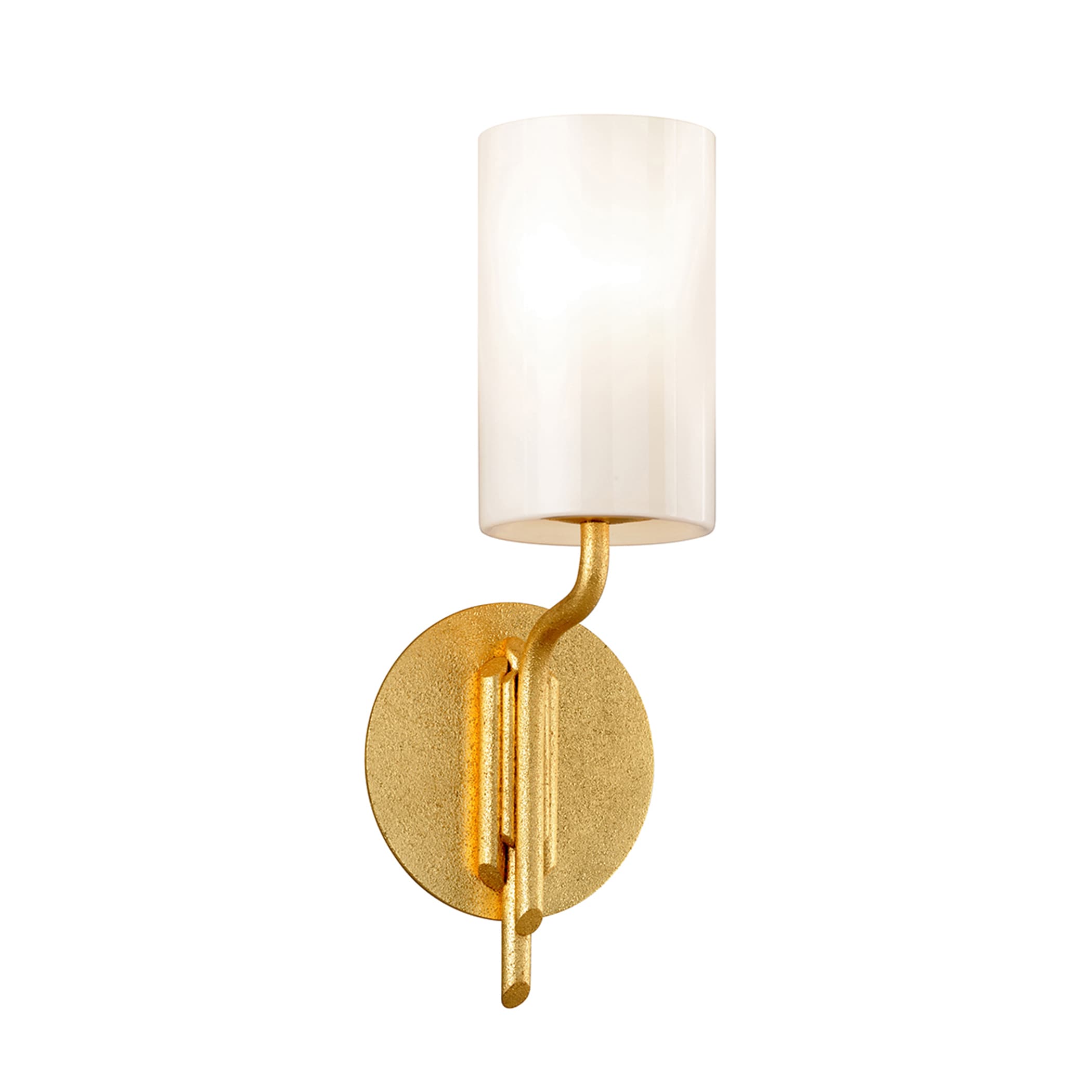 Troy Lighting B7491 Juniper 5.5-in 1-Light Textured Gold Leaf Modern/Contemporary Vanity Light