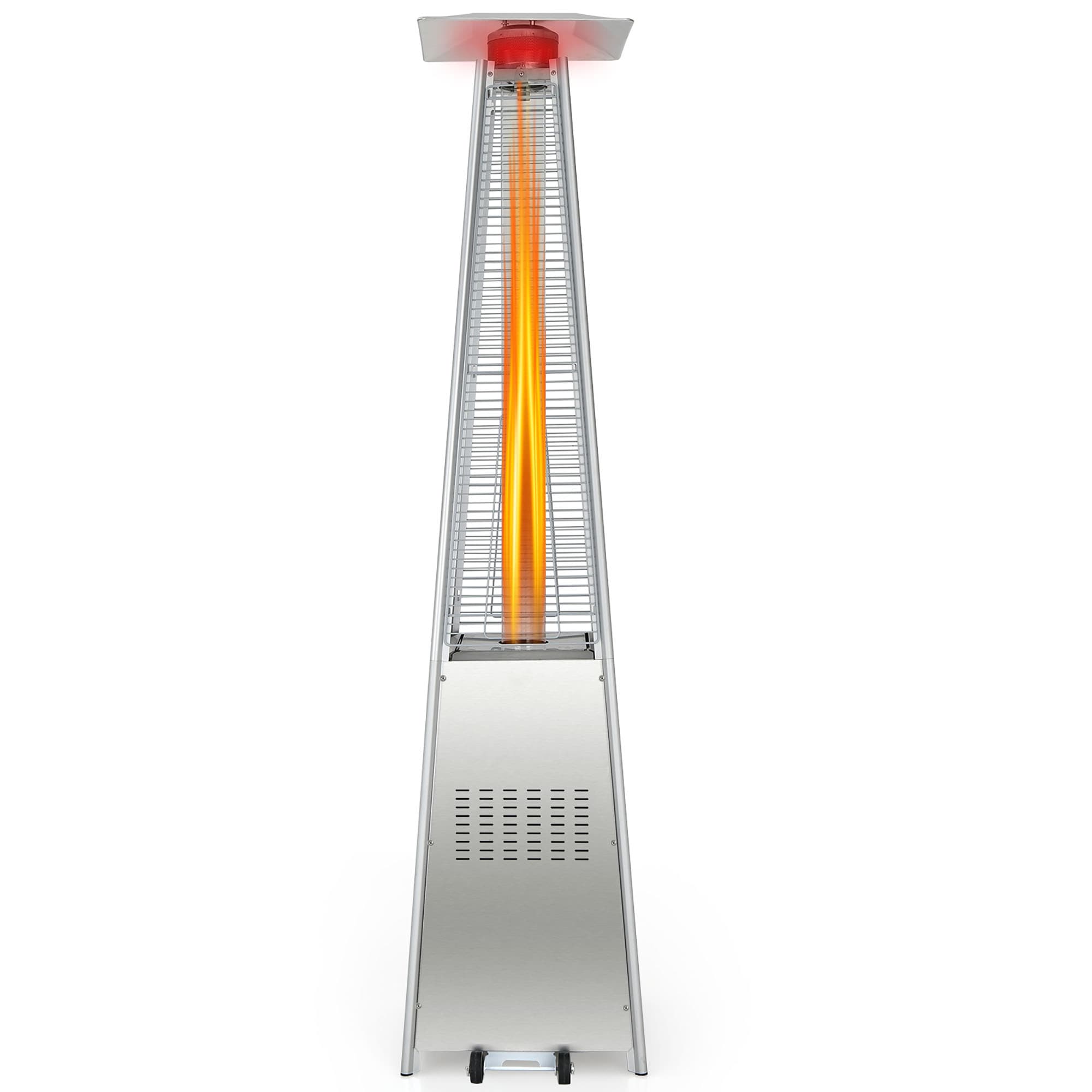CASAINC WF-HT03 42000 -BTU Silver Steel Floorstanding Liquid propane Patio Heater