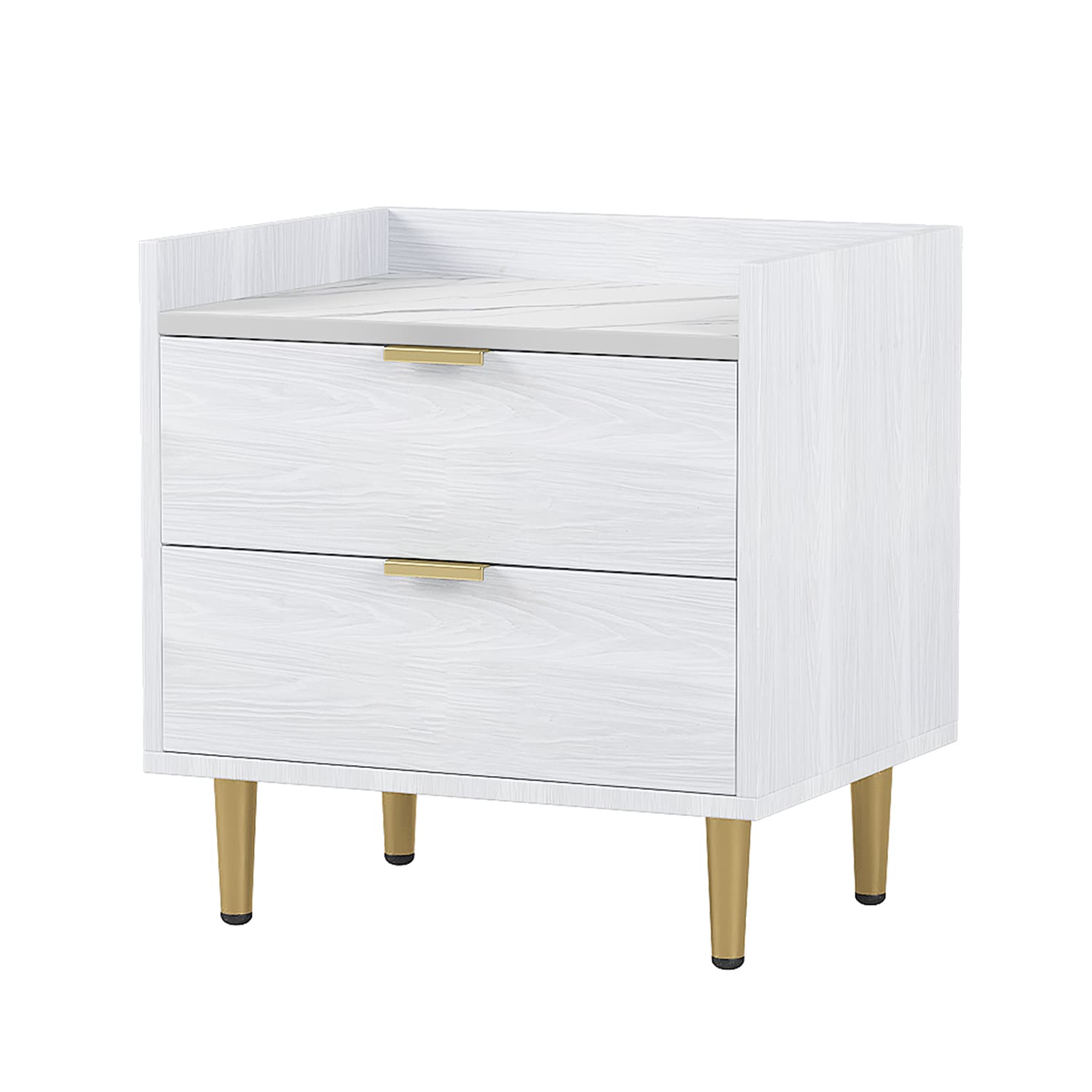 Bybafun YA4400048 White Nightstand