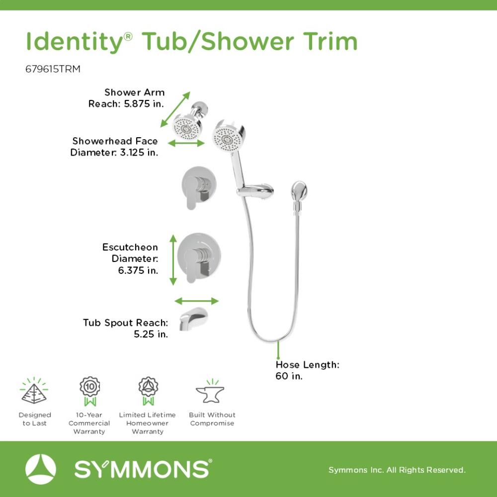 Symmons 679615TRM Tub-Shower-Faucets - View #2